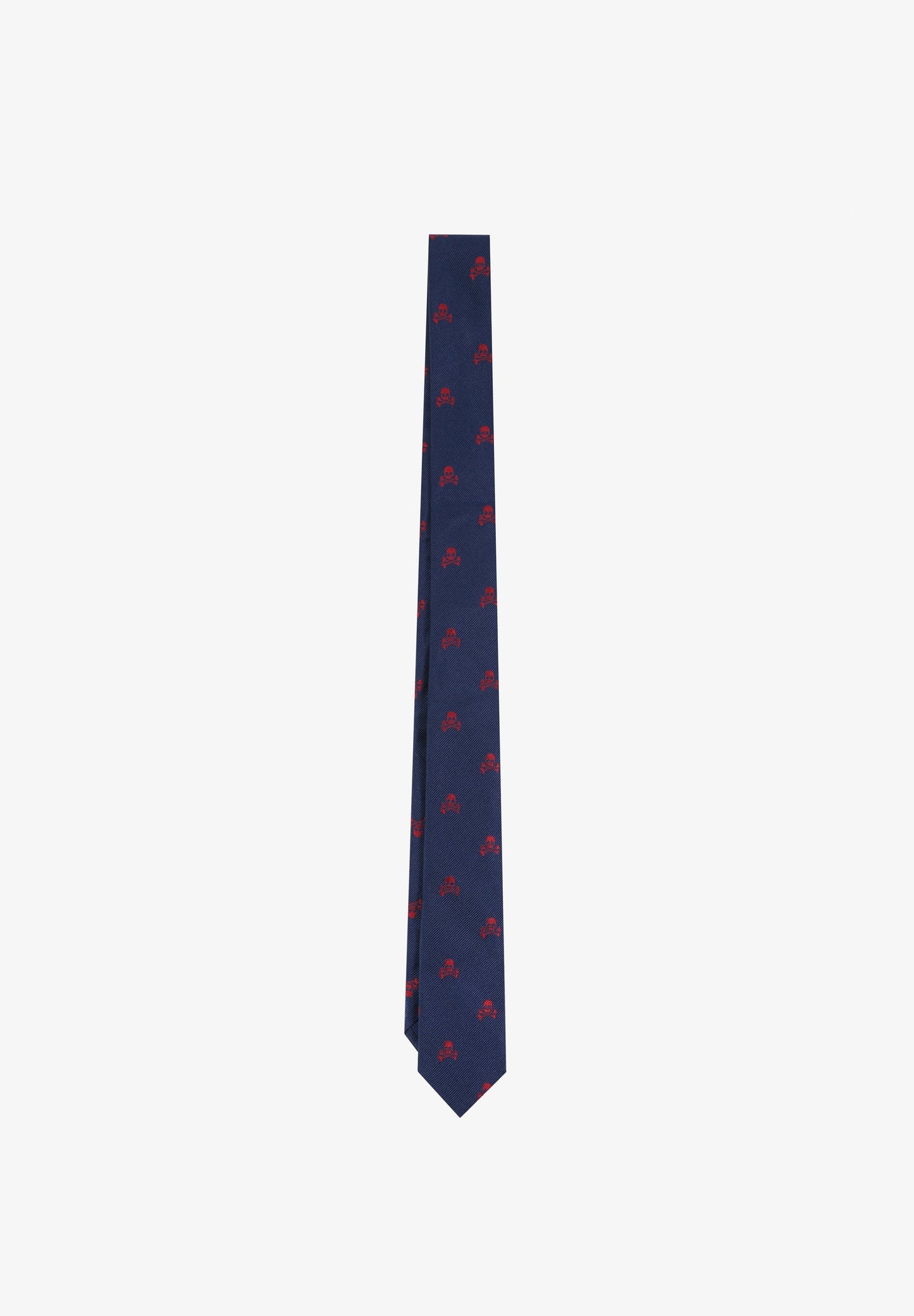 KRAWATTE MIT ALLOVER-TOTENKOPF-PRINT