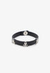 LEDERARMBAND MIT TOTENKÖPFEN