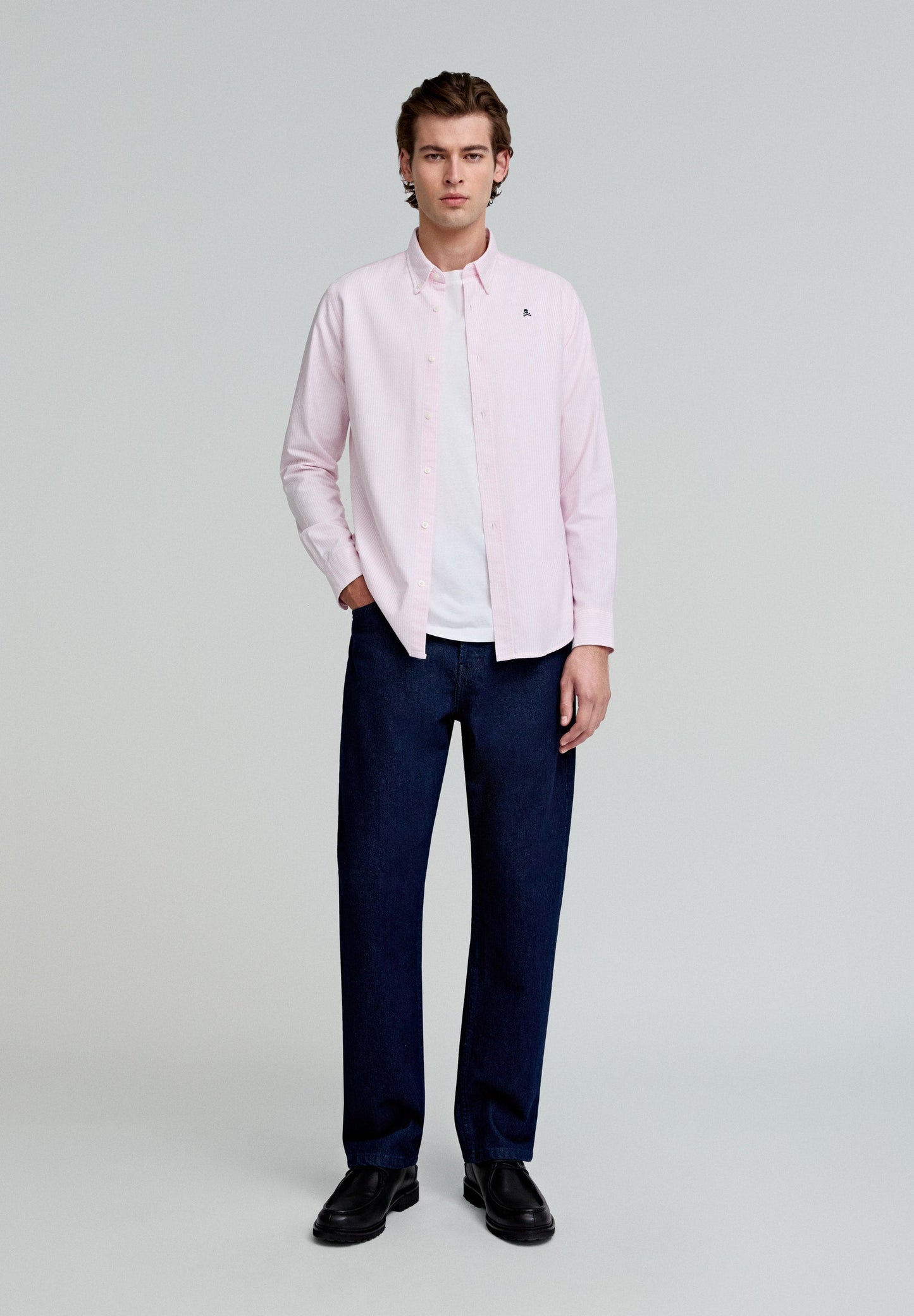 CAMISA OXFORD CALAVERA CONTRASTE - Scalpers