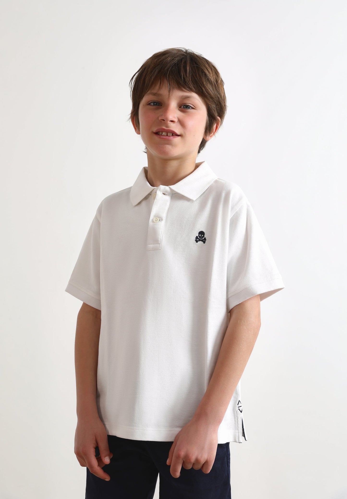 BASIC-POLOSHIRT MIT TOTENKOPF