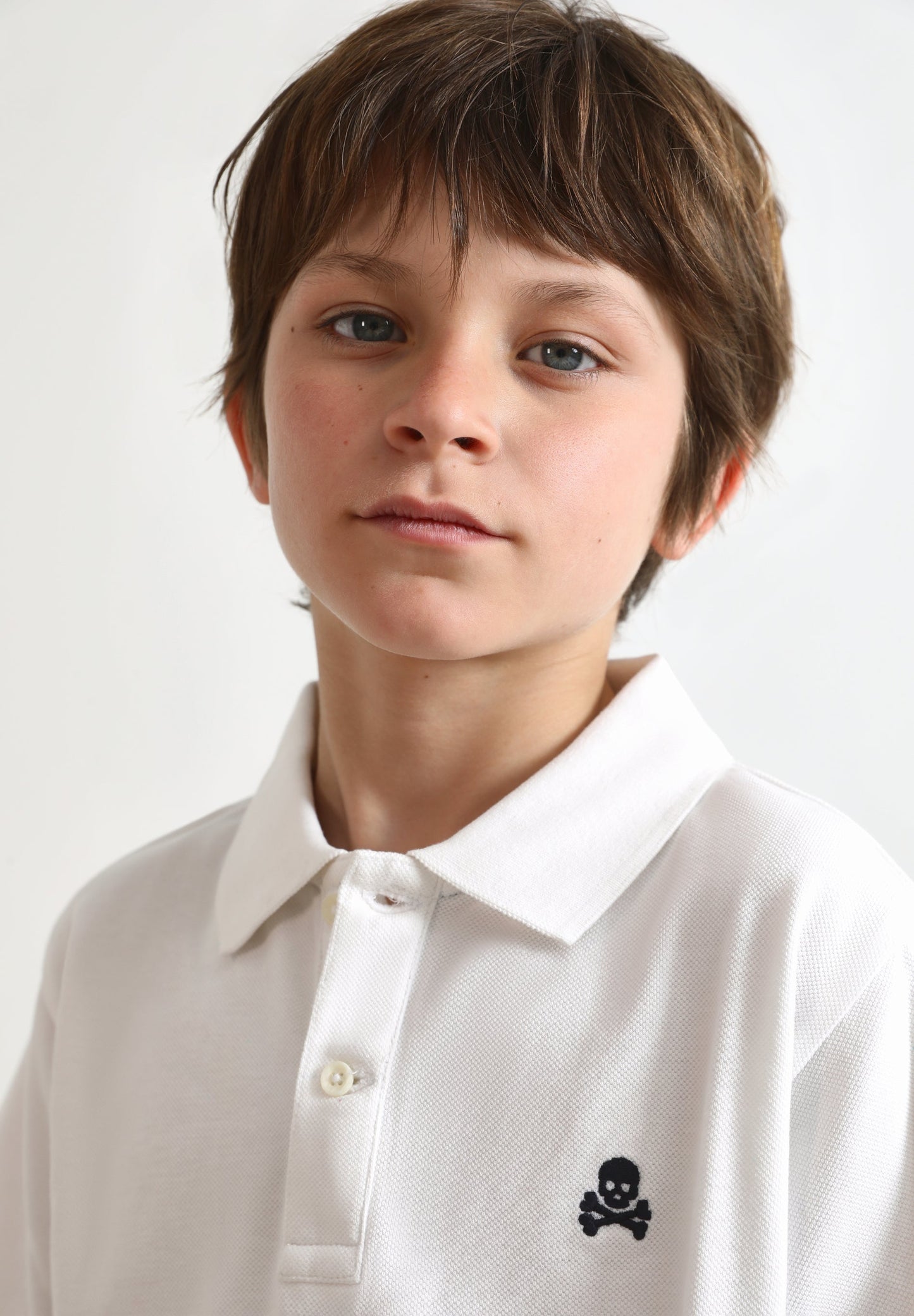 BASIC-POLOSHIRT MIT TOTENKOPF