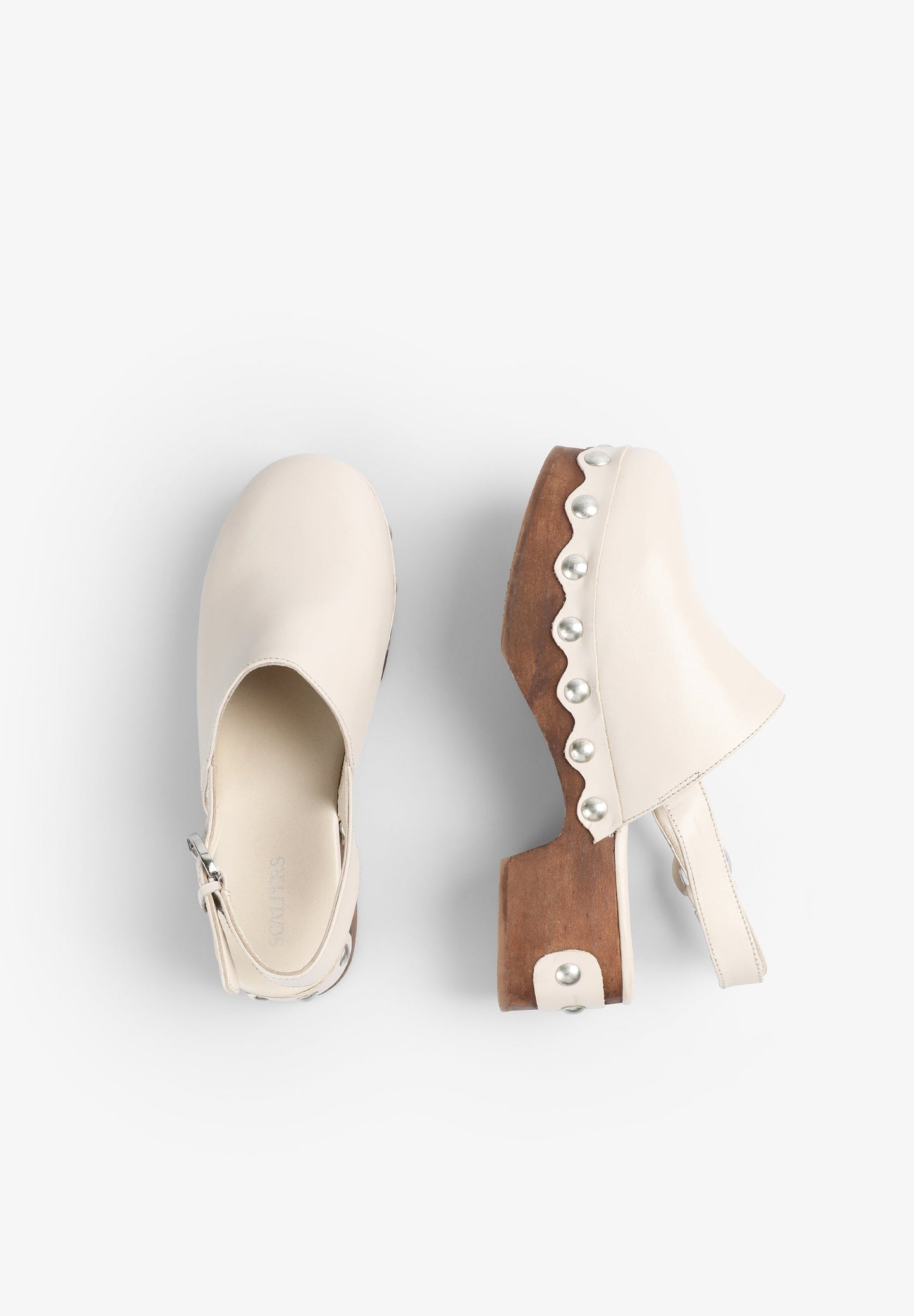 LEDER-CLOGS MIT NIETEN