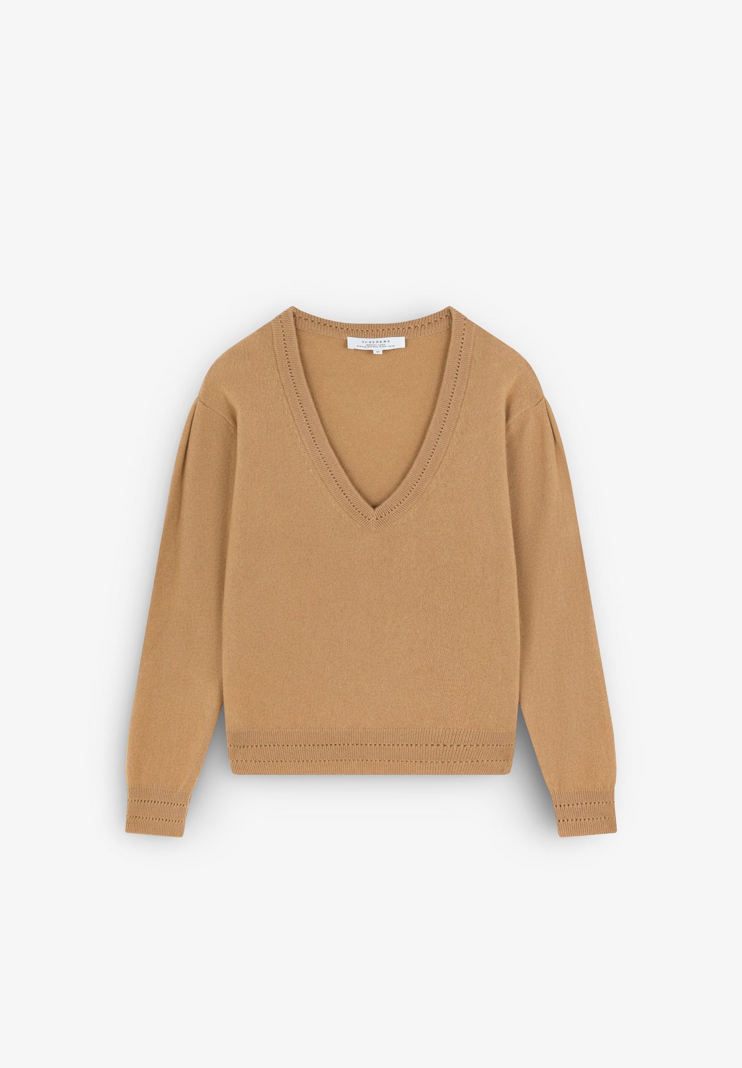 KASCHMIRPULLOVER MIT V-AUSSCHNITT