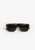 RECHTECKIGE TRANSPARENTE SONNENBRILLE