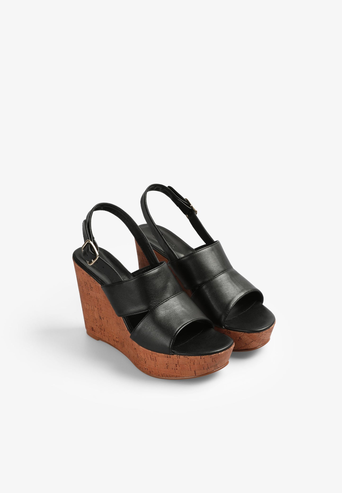 SANDALEN MIT KEILABSATZ UND RIEMEN