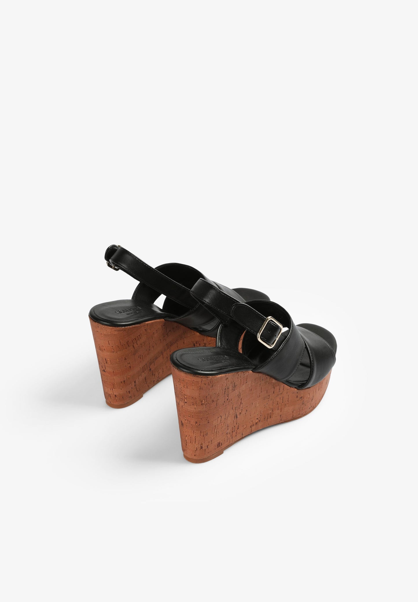 SANDALEN MIT KEILABSATZ UND RIEMEN