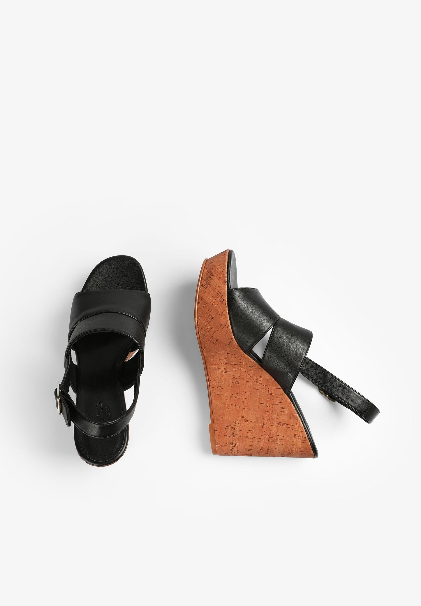 SANDALEN MIT KEILABSATZ UND RIEMEN