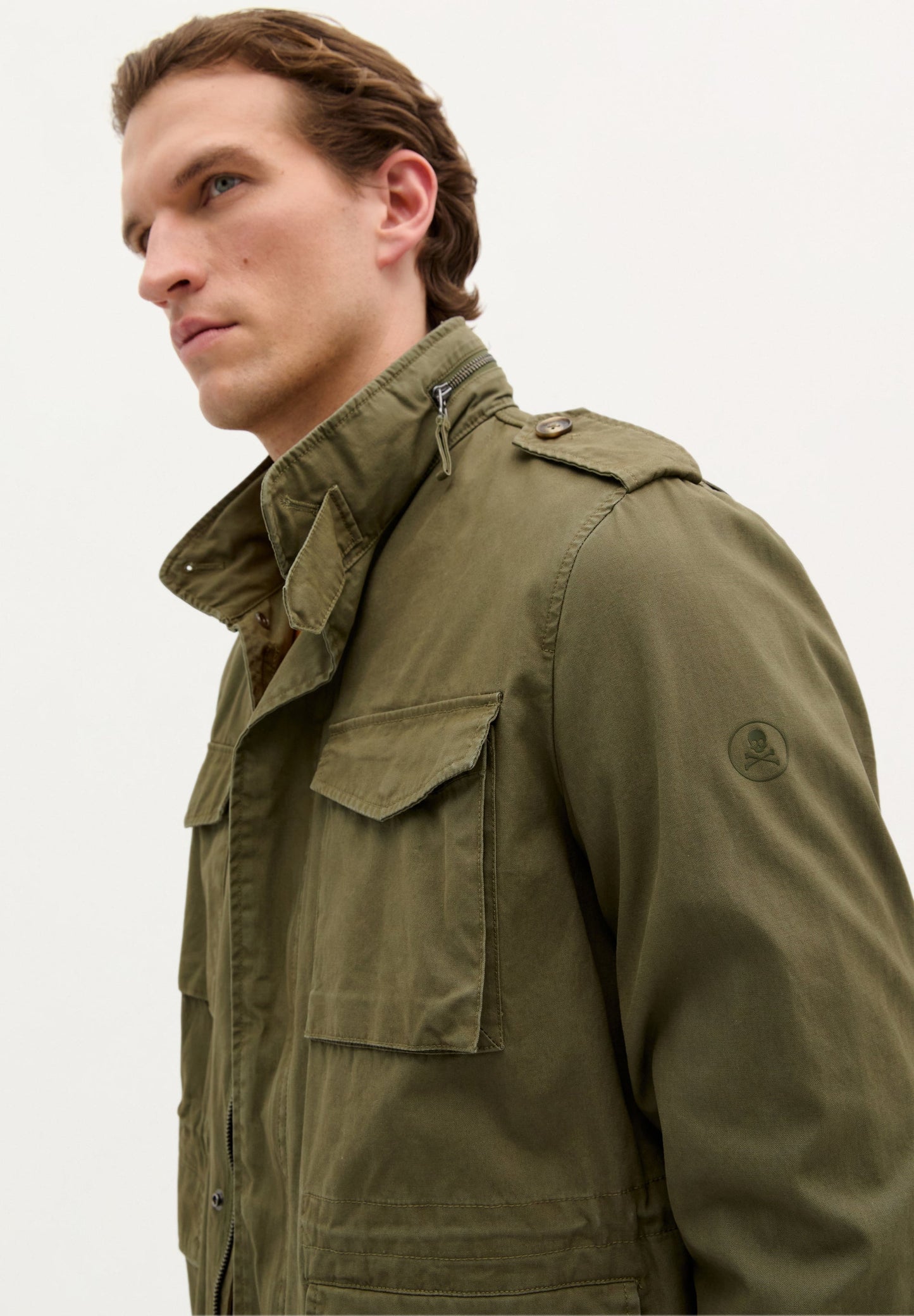 JACKE IM MILITÄRLOOK MIT TASCHEN
