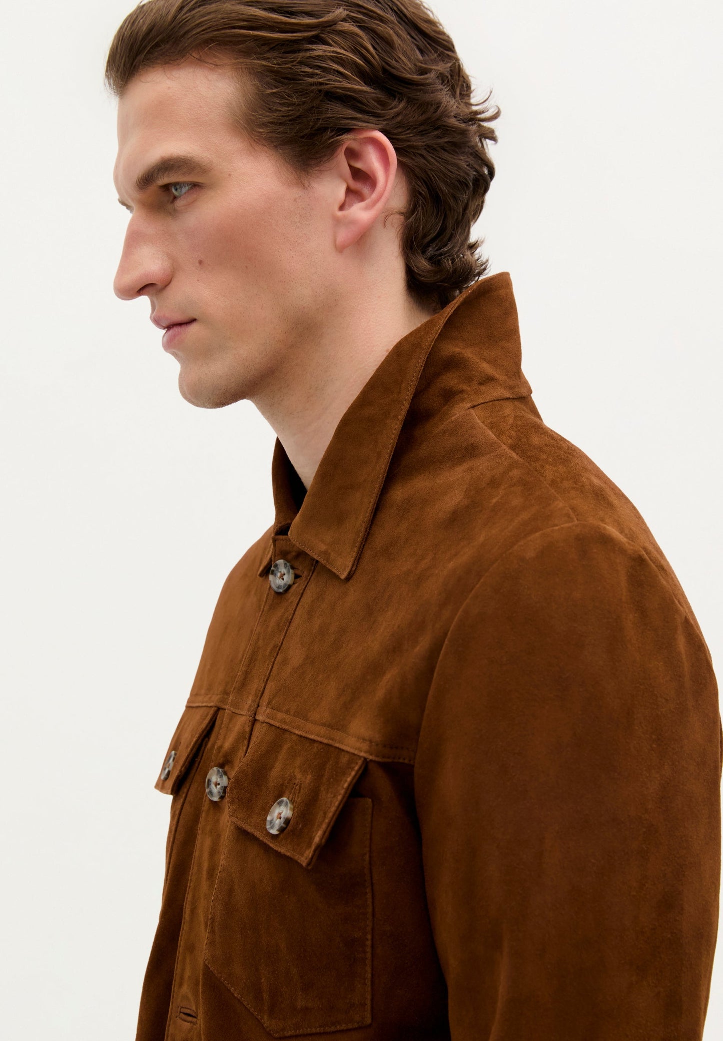 LEDERJACKE MIT KNÖPFEN