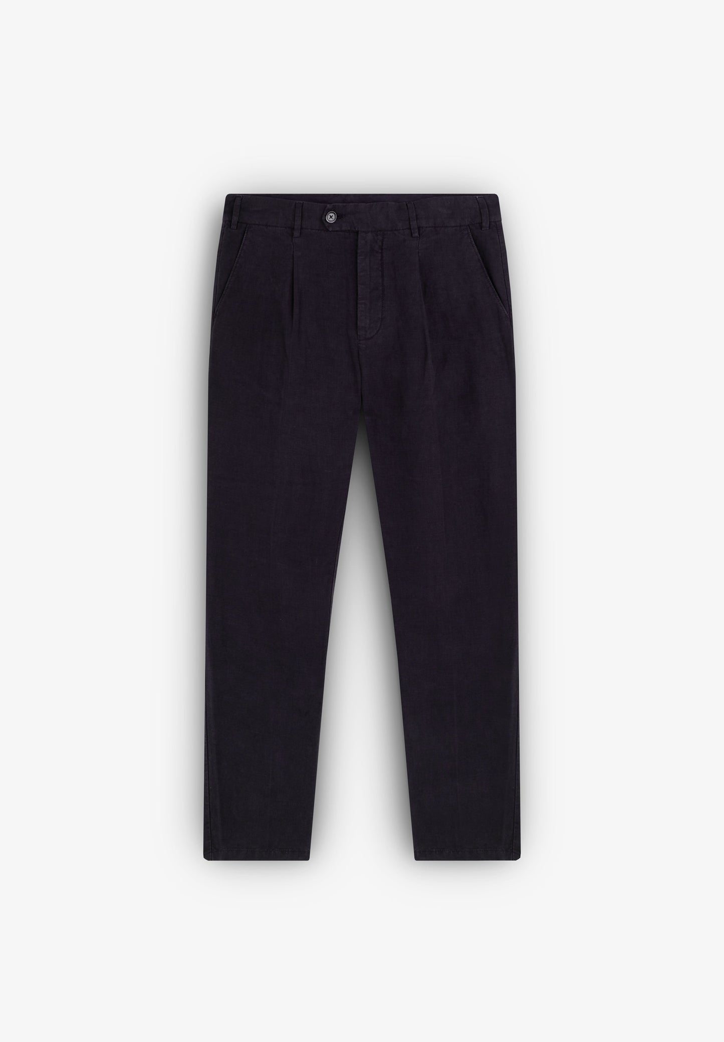 BUNDFALTENHOSE AUS LEINEN
