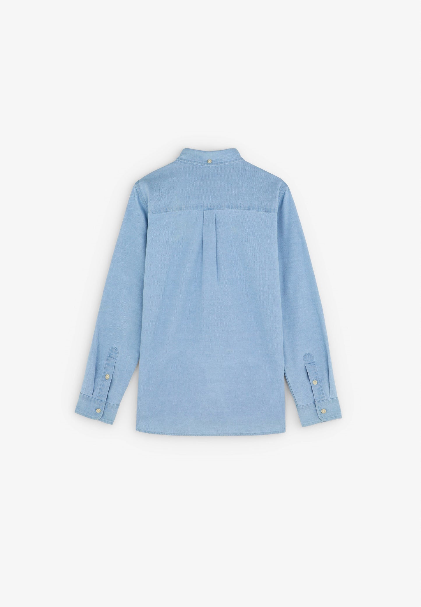 JEANSHEMD MIT BUTTON-DOWN-KRAGEN