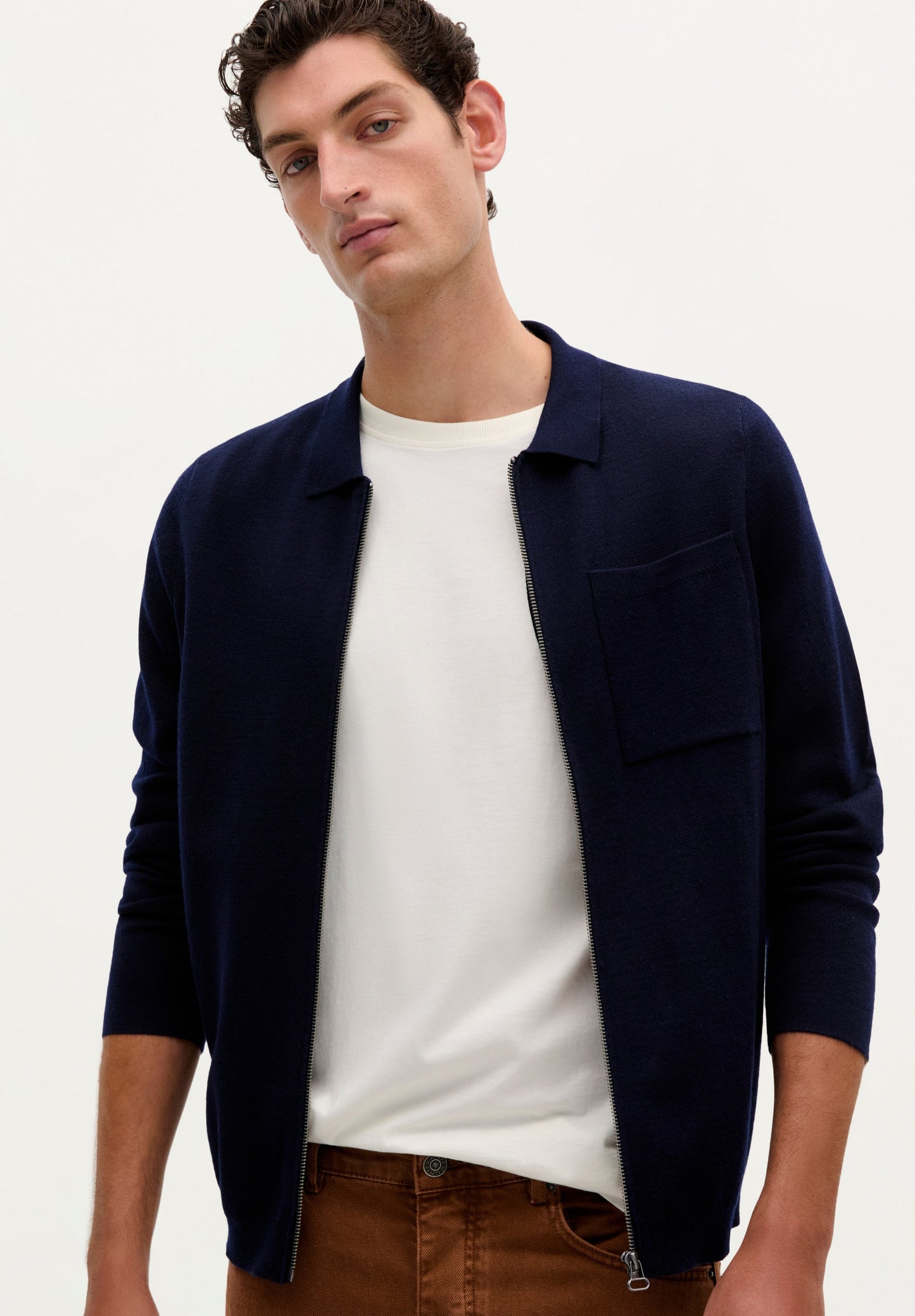 PREMIUM-STRICKCARDIGAN MIT REISSVERSCHLUSS
