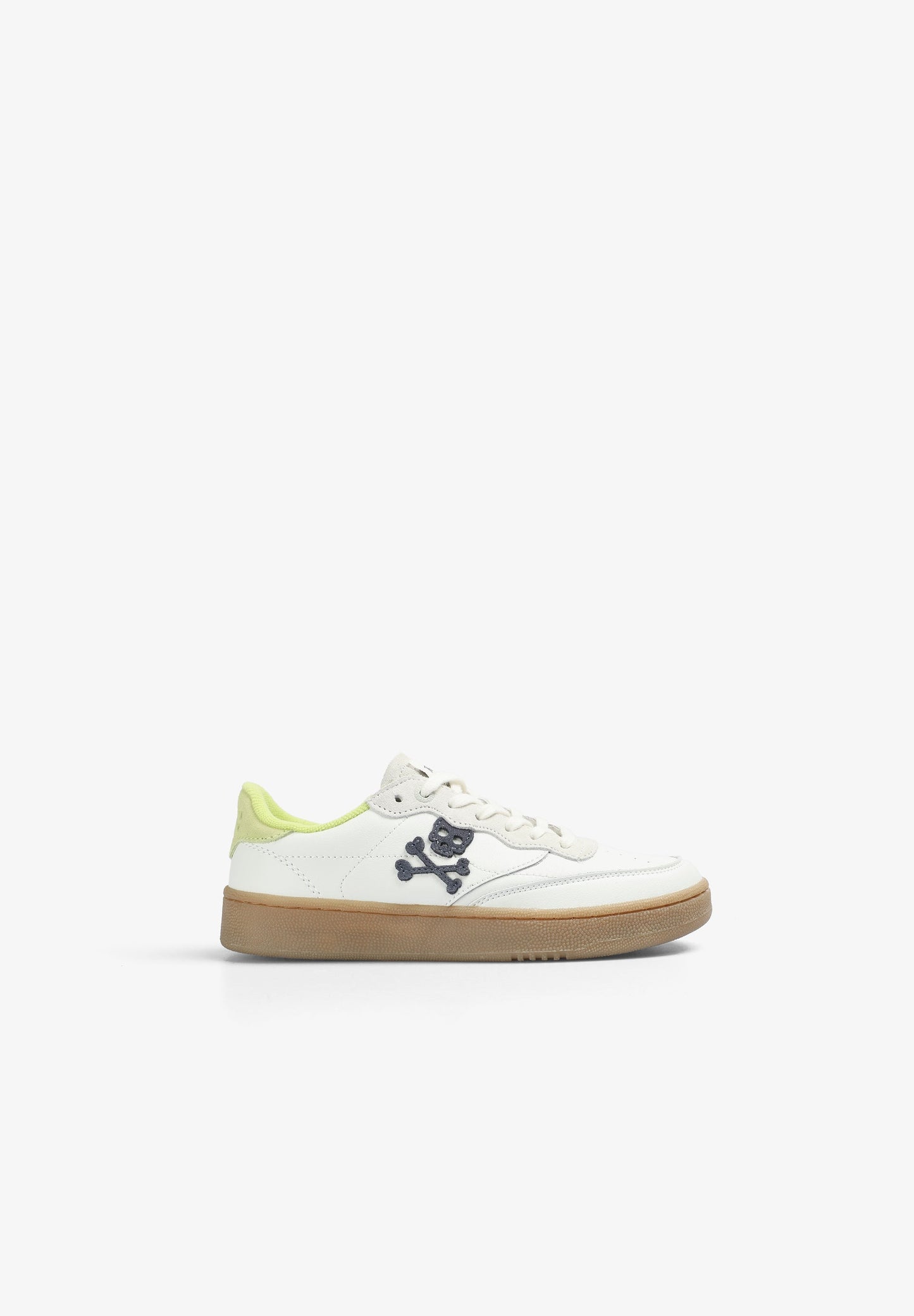 SNEAKER MIT TOTENKOPF UND SCHALENSOHLE