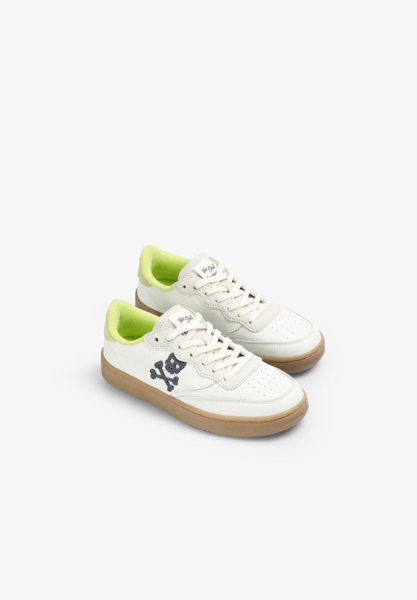 SNEAKER MIT TOTENKOPF UND SCHALENSOHLE
