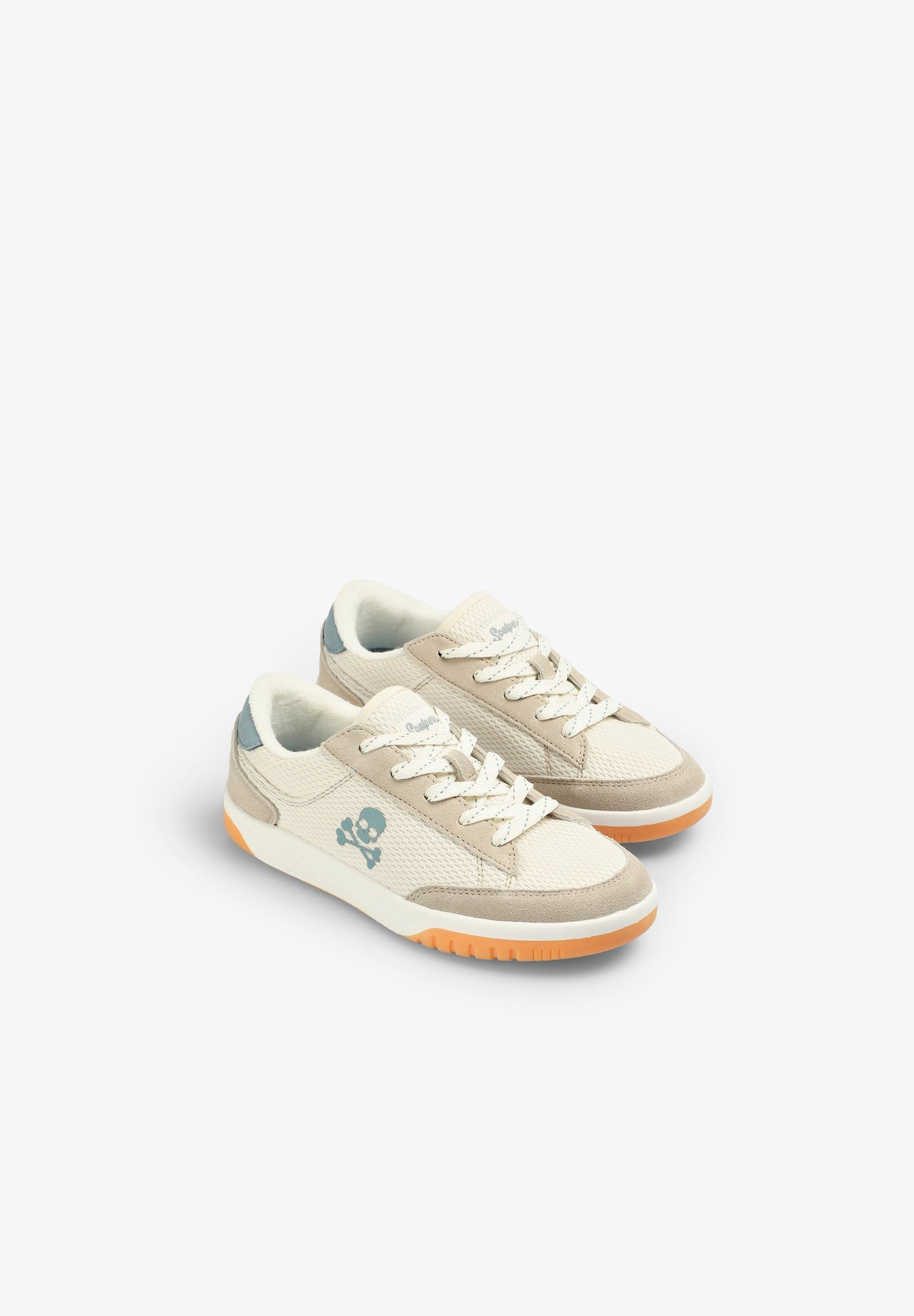 LEDERSNEAKER MIT TOTENKOPF