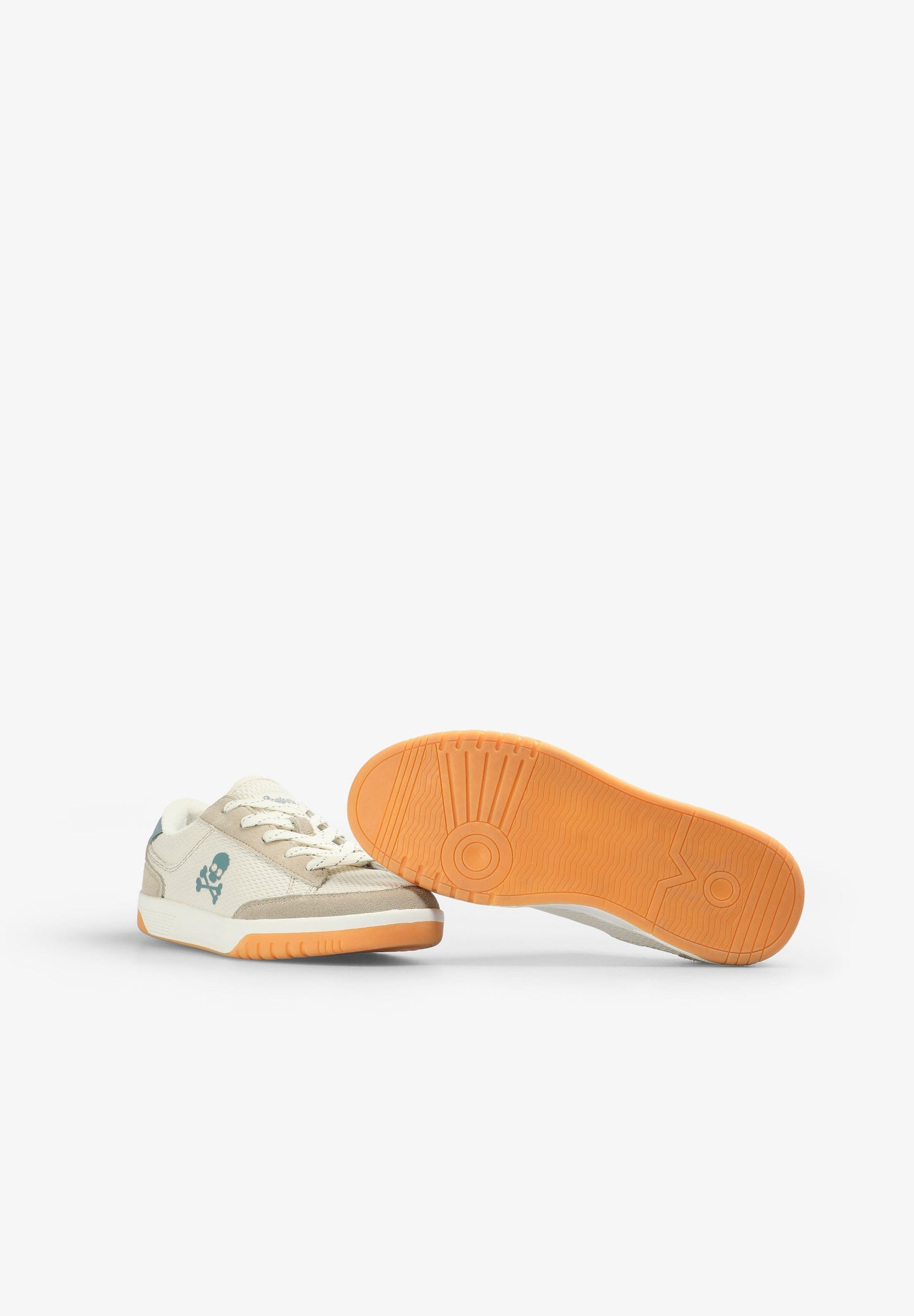 LEDERSNEAKER MIT TOTENKOPF
