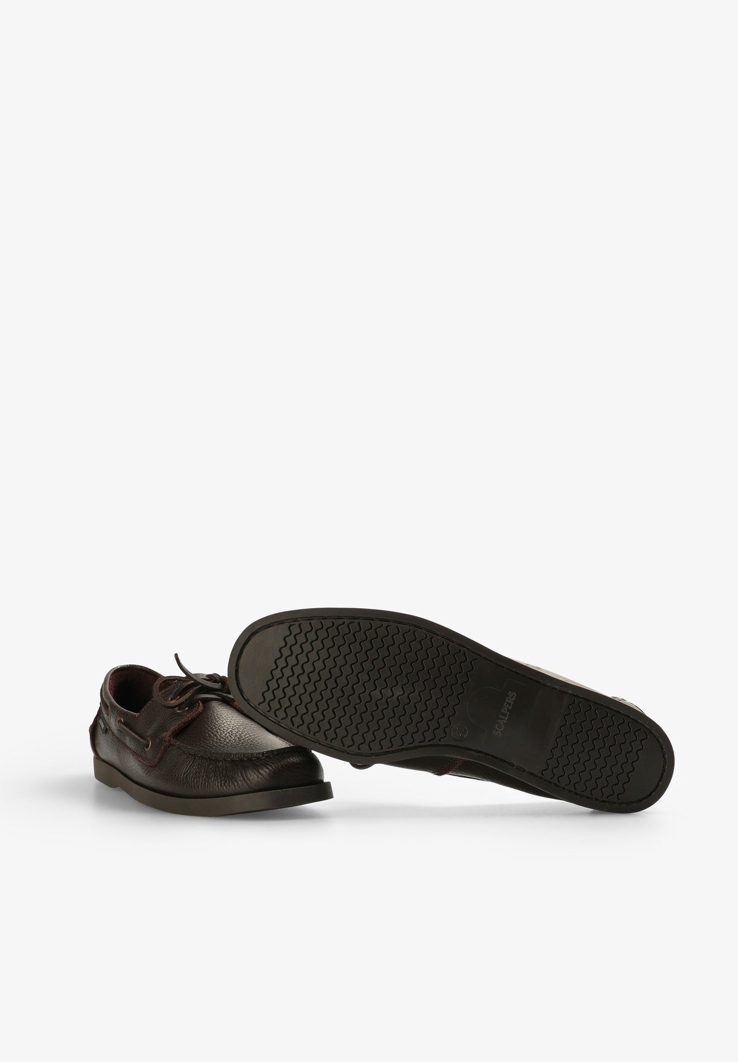 EINFARBIGE BOOTSSCHUHE AUS LEDER