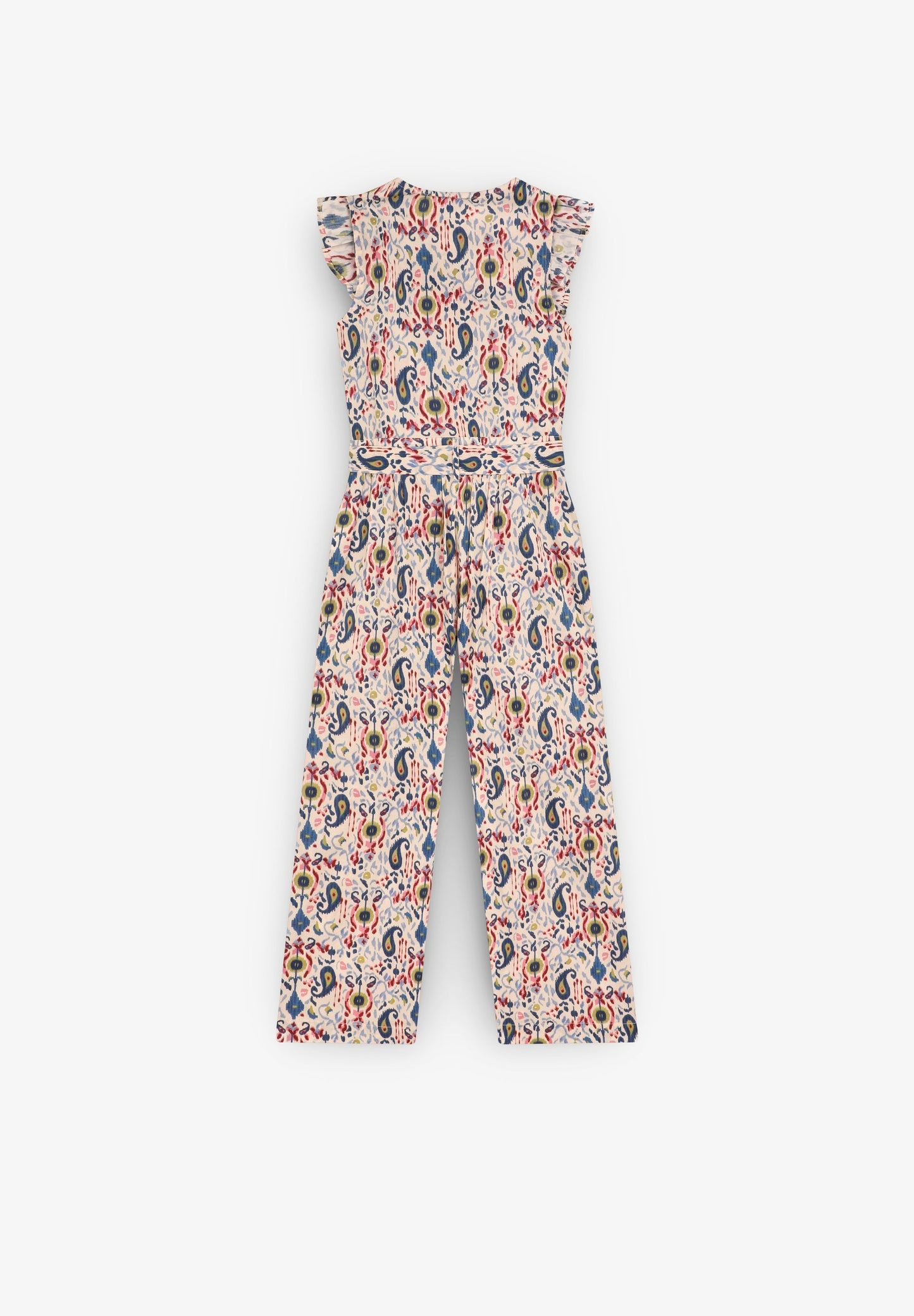 JUMPSUIT MIT PRINT UND VOLANT