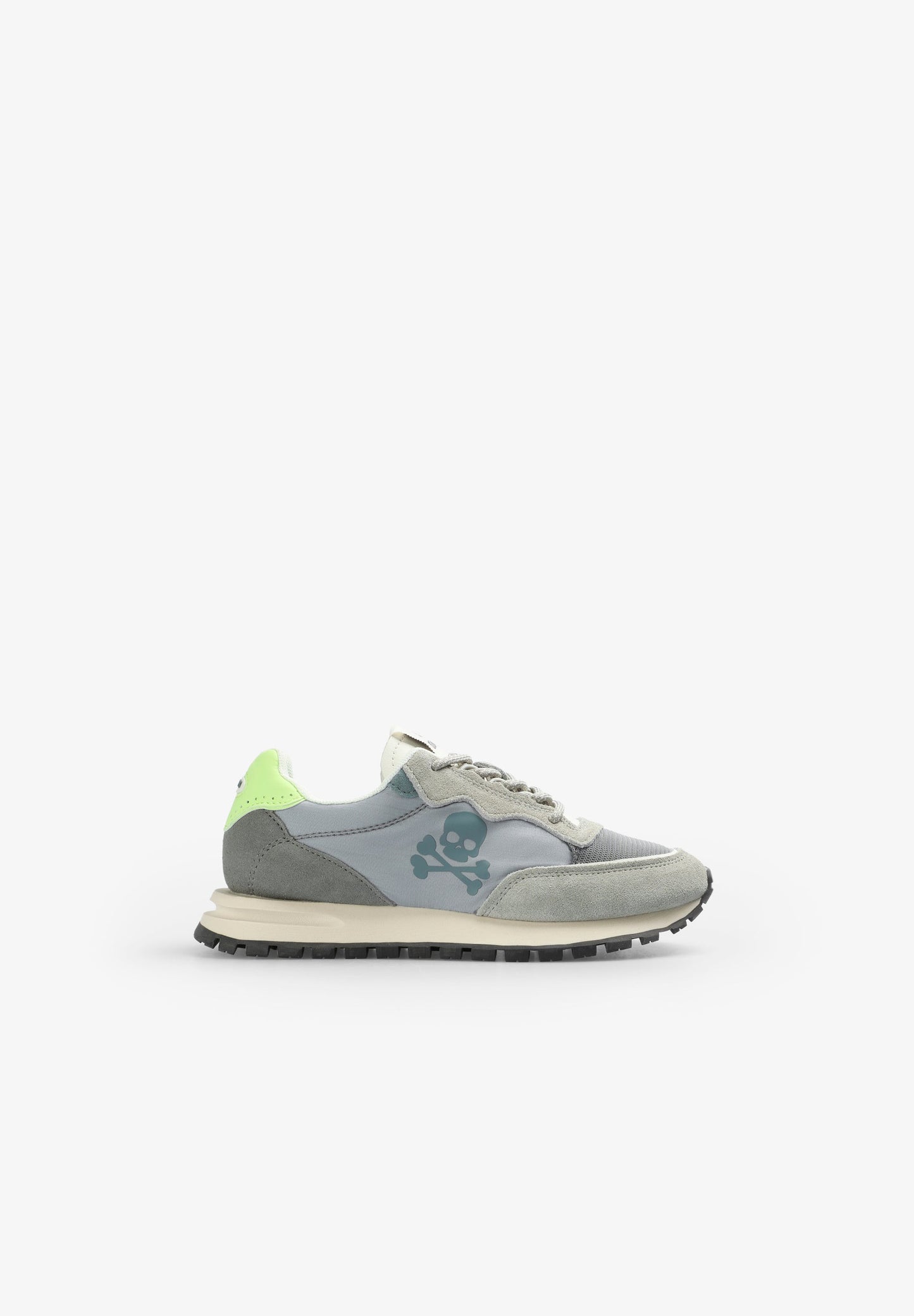 LEICHTE SNEAKER MIT TOTENKOPF IN KONTRASTFARBE