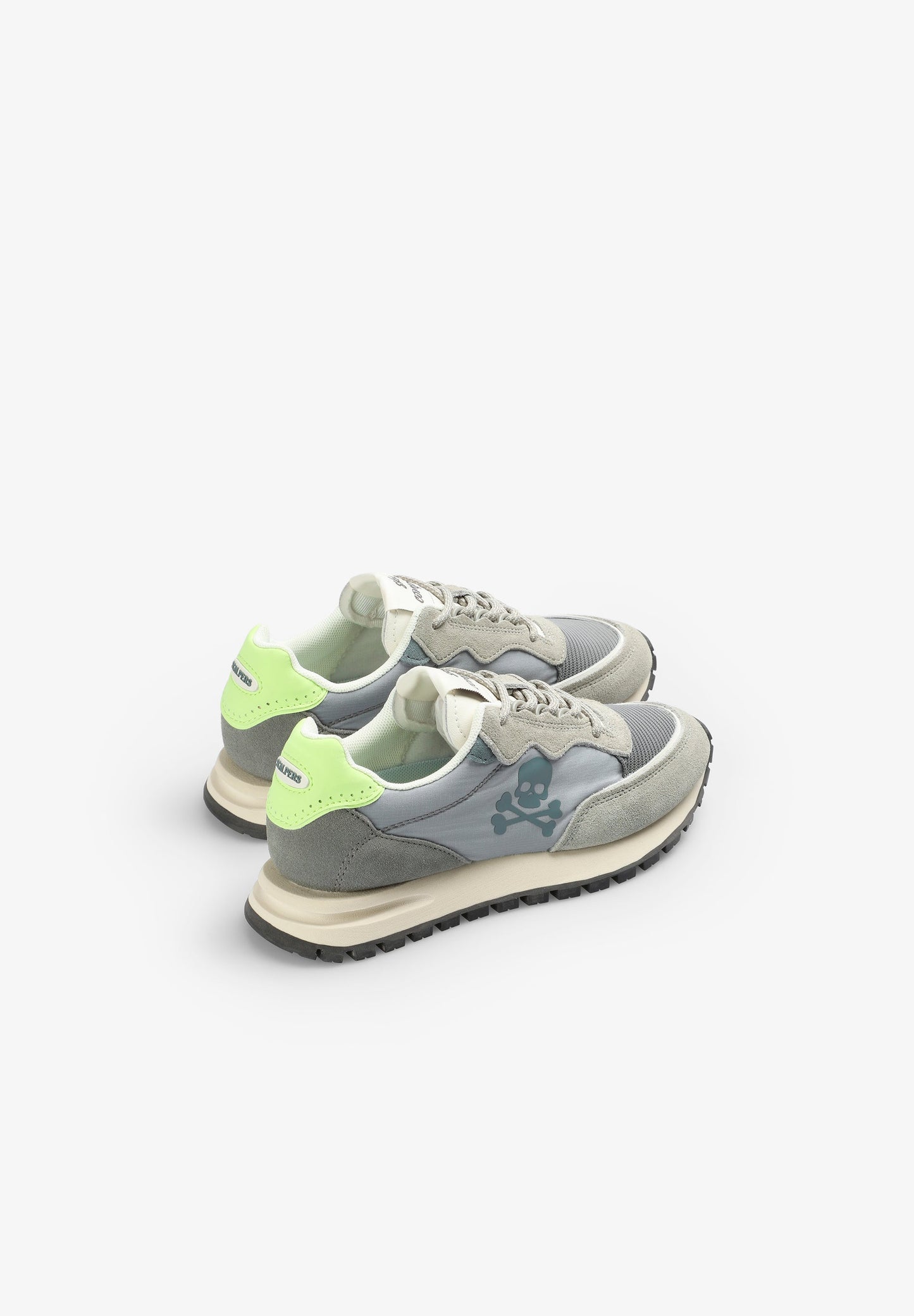 LEICHTE SNEAKER MIT TOTENKOPF IN KONTRASTFARBE