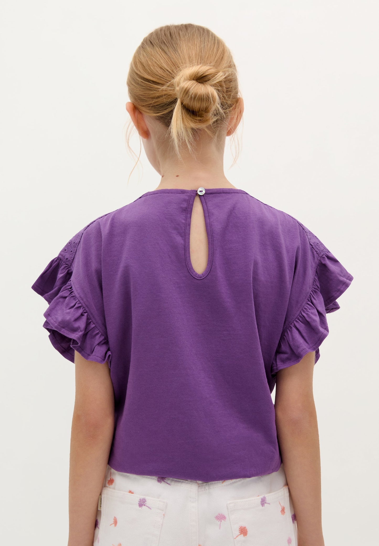 SHIRT MIT VOLANTÄRMELN