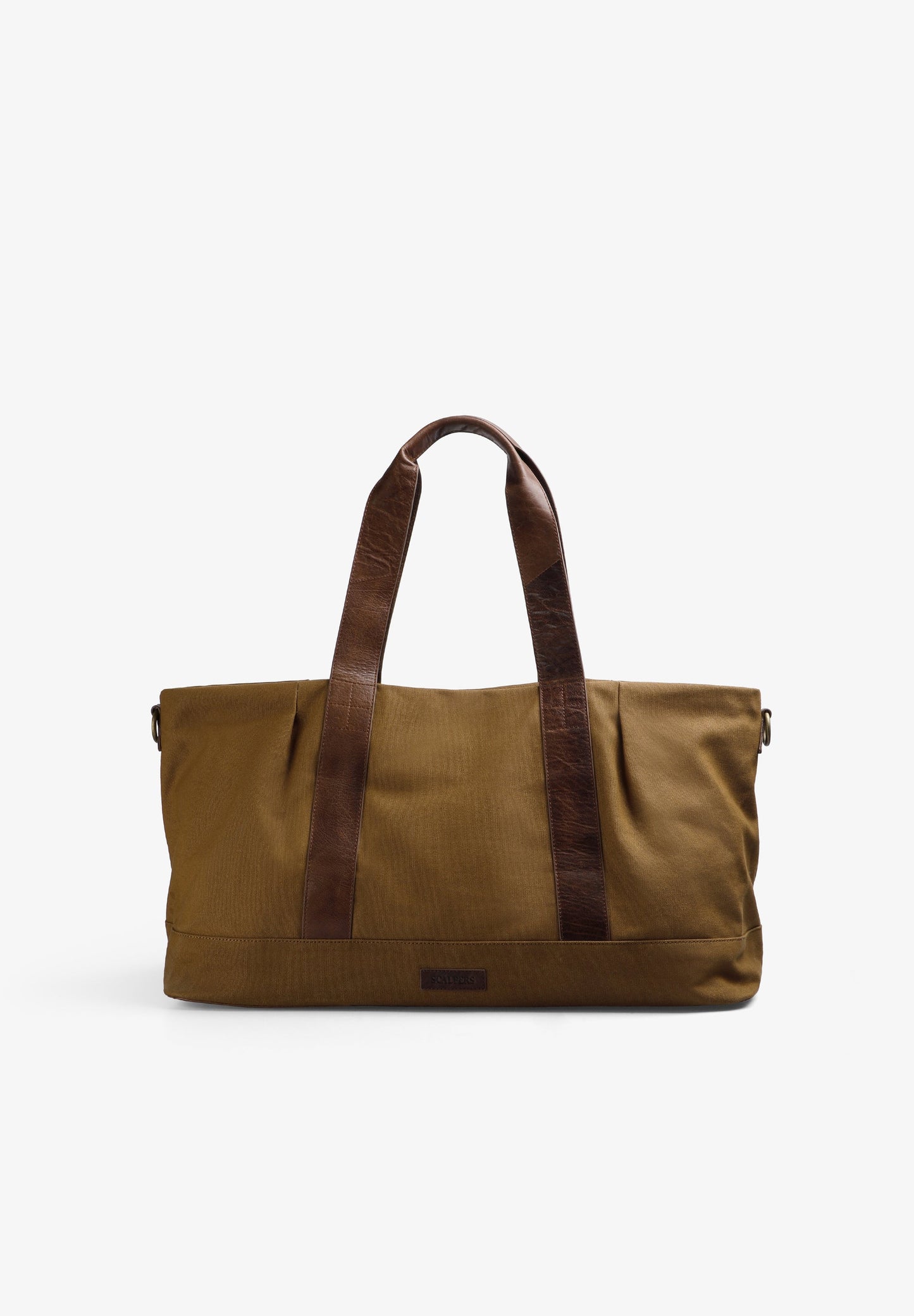 REISETASCHE MIT LEDERDETAILS