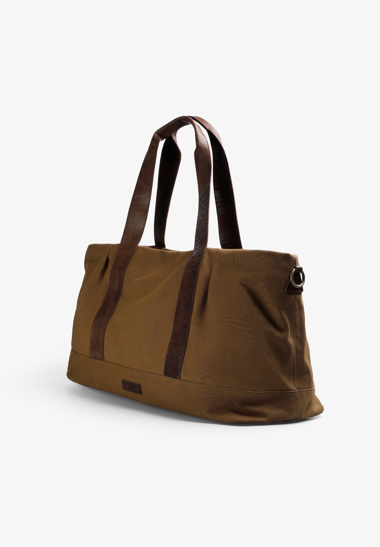 REISETASCHE MIT LEDERDETAILS