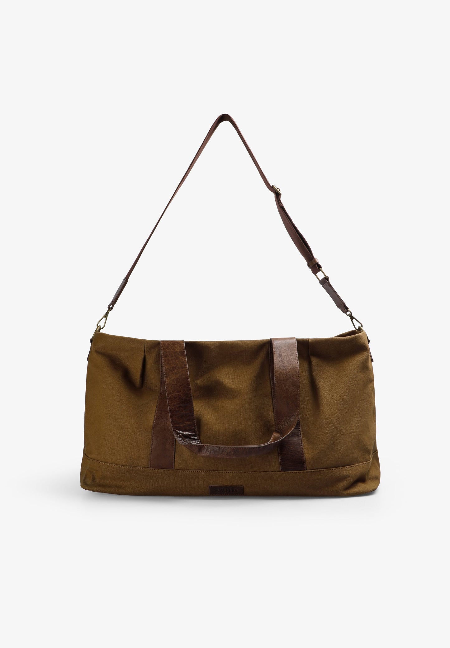 REISETASCHE MIT LEDERDETAILS