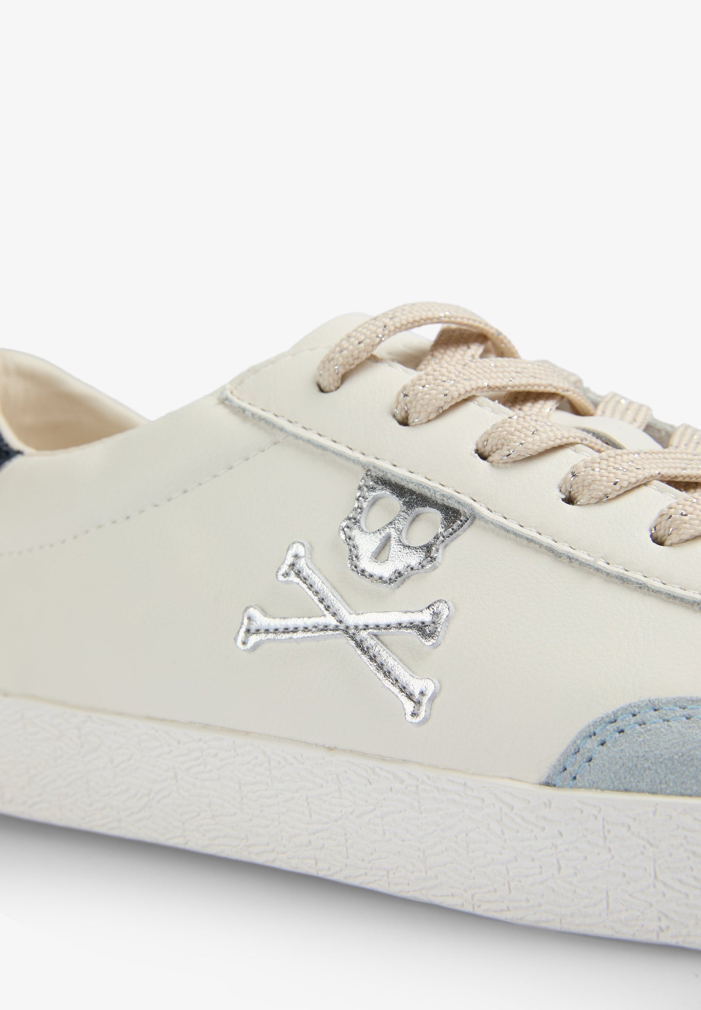 NIEDRIGE SNEAKER MIT GLITZERTOTENKOPF