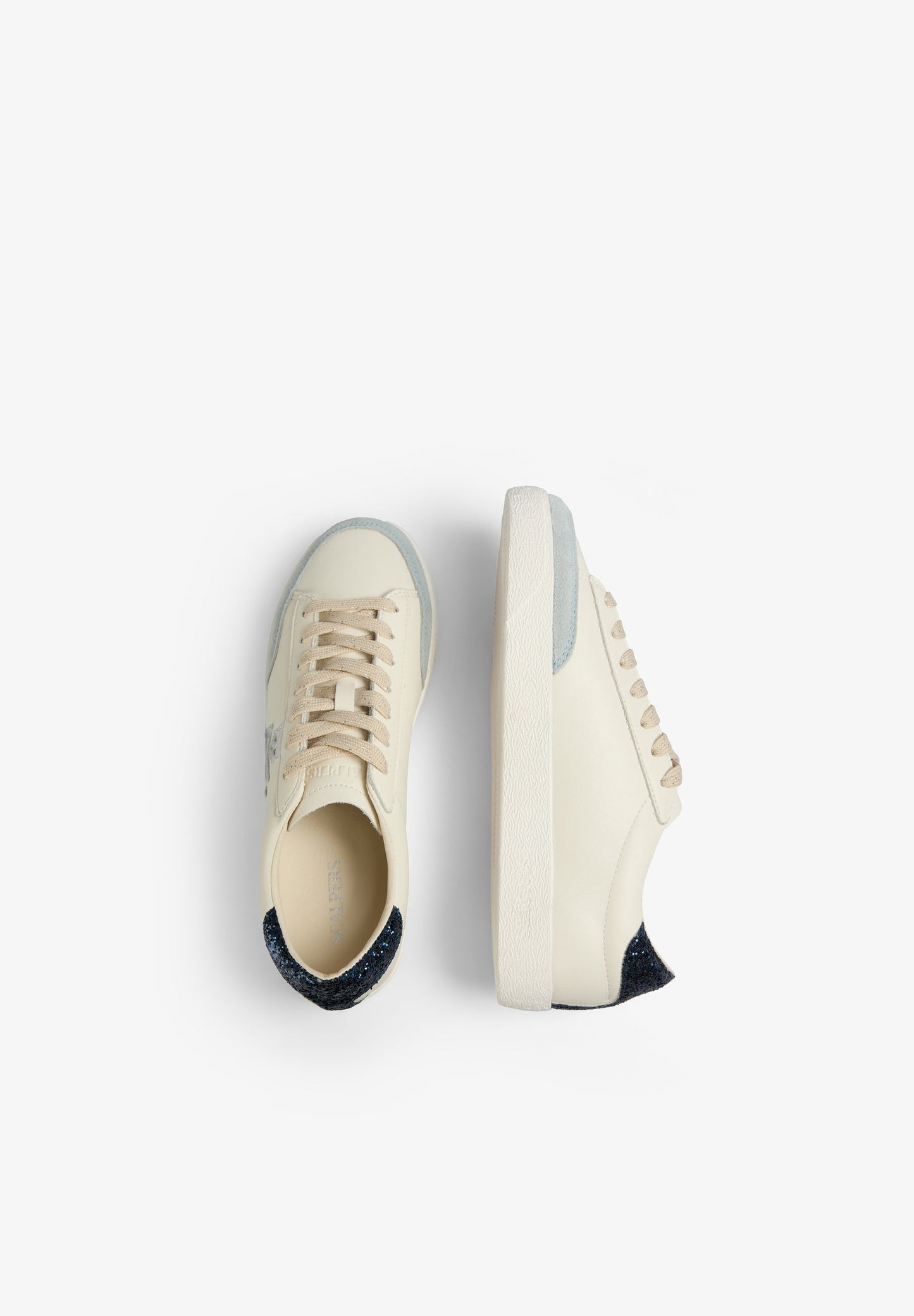 NIEDRIGE SNEAKER MIT GLITZERTOTENKOPF