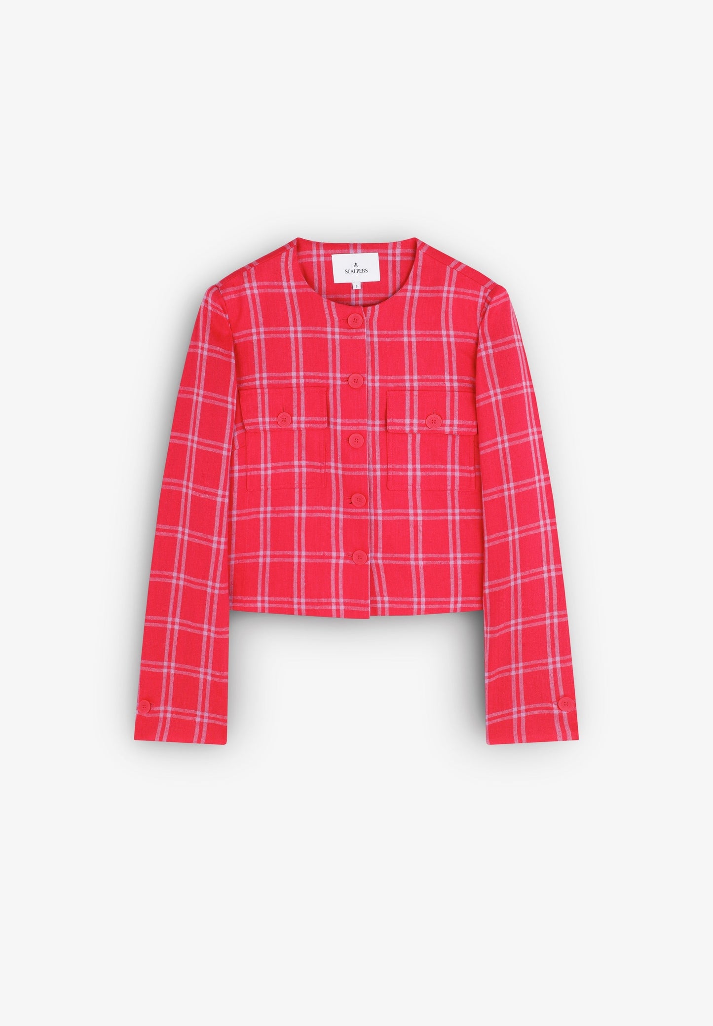 SCLINEN CHECK BLAZER