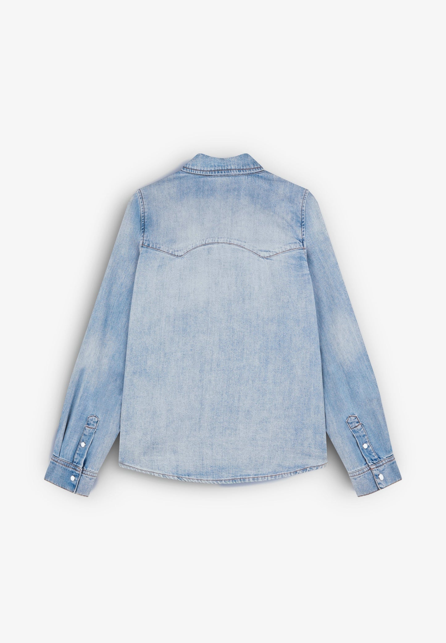 DENIMHEMD MIT KONTRASTIERENDER TASCHE
