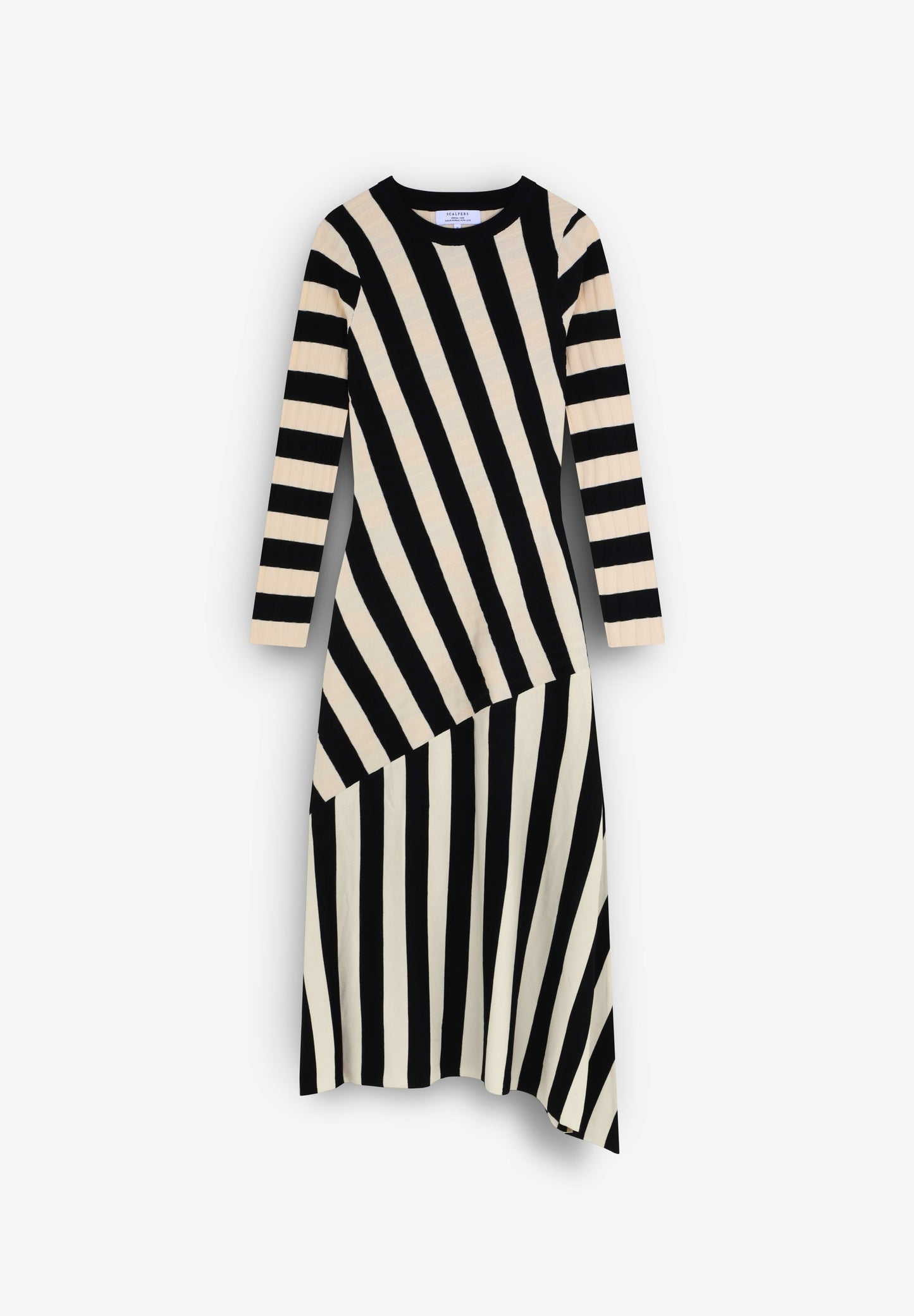 SCSTRIPES LS KNIT DRESS