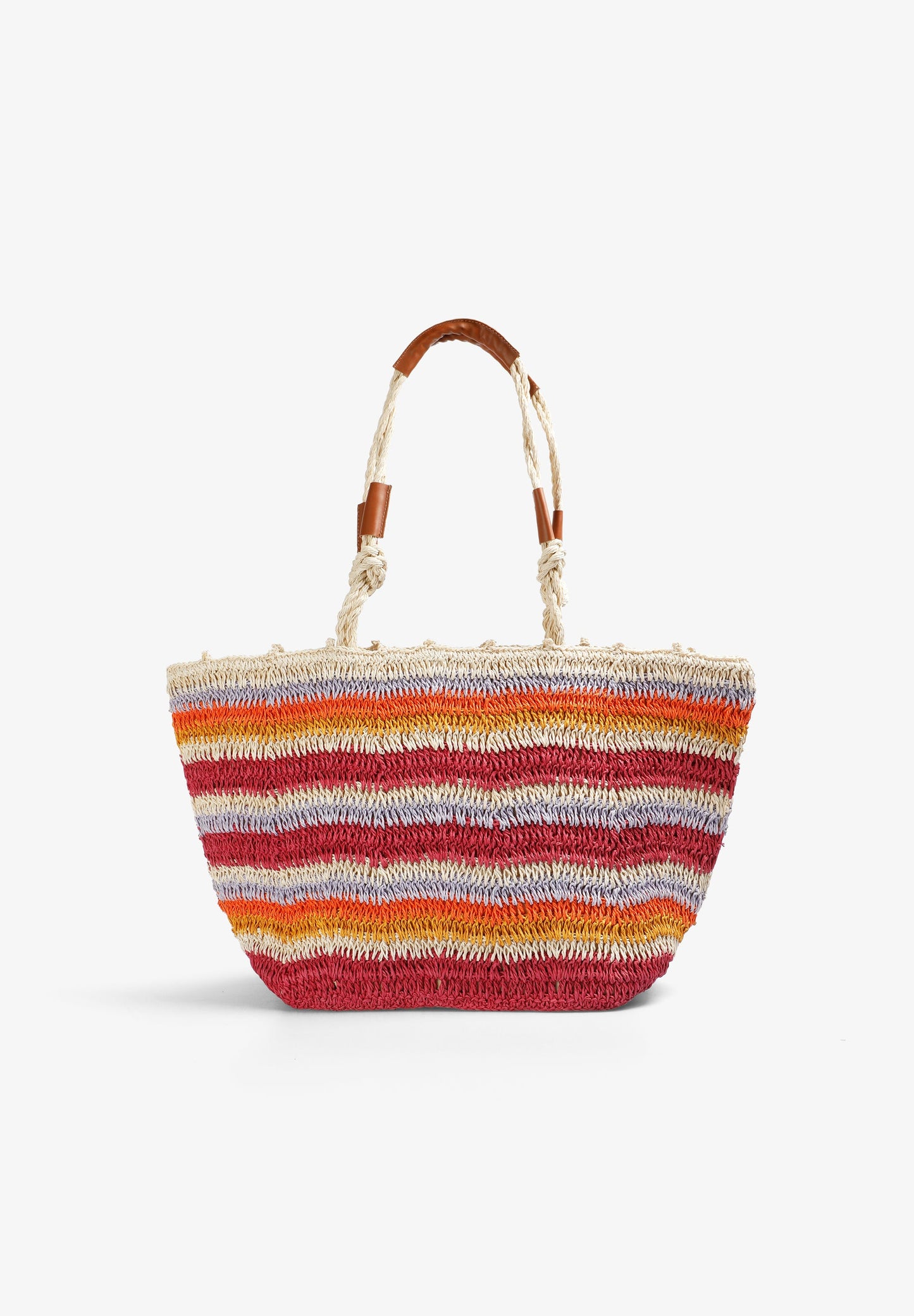 BUNTE RAPHIA-SHOPPERTASCHE