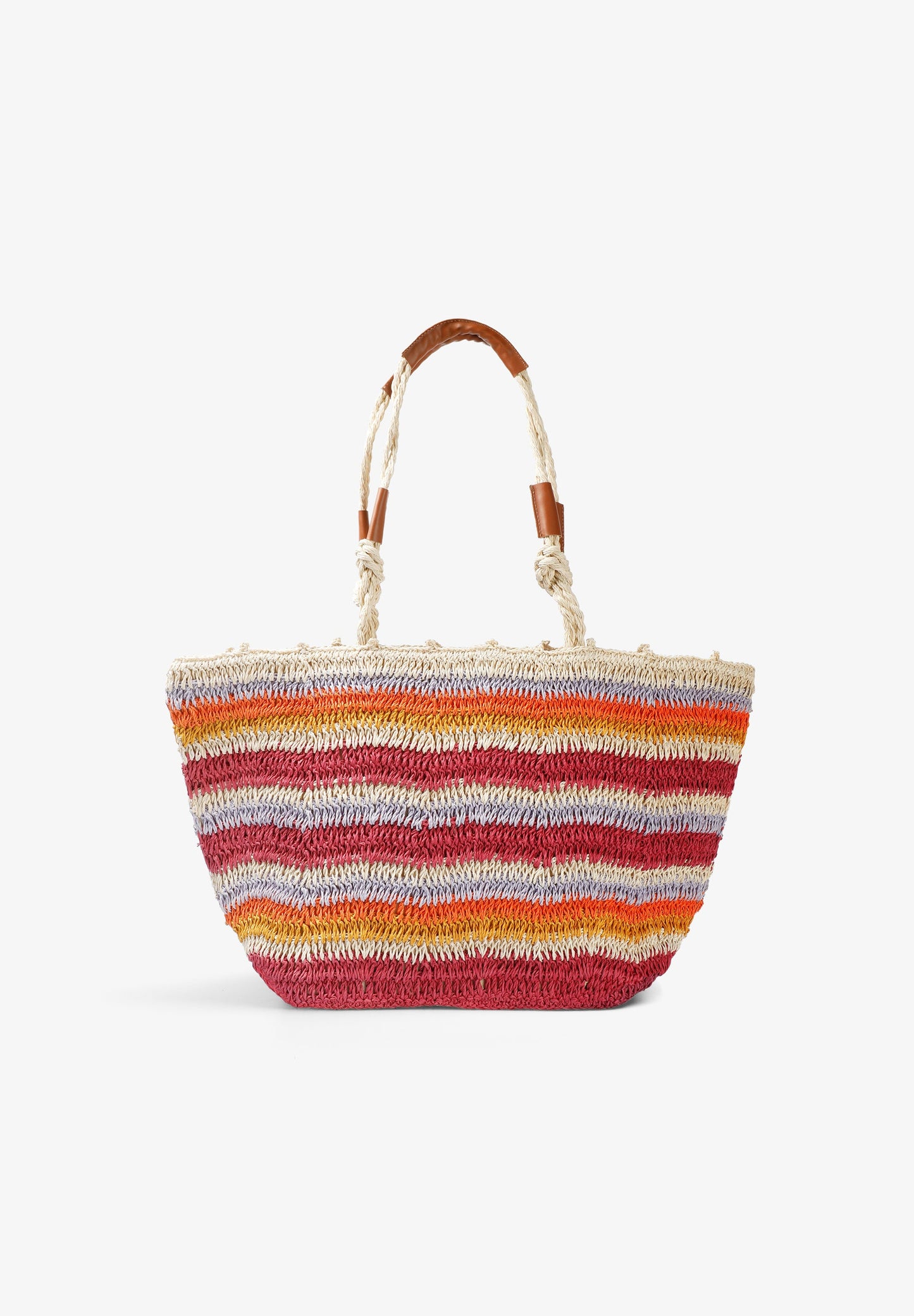 BUNTE RAPHIA-SHOPPERTASCHE