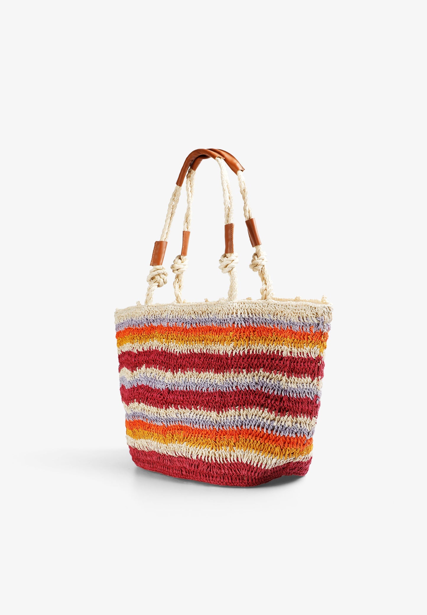 BUNTE RAPHIA-SHOPPERTASCHE