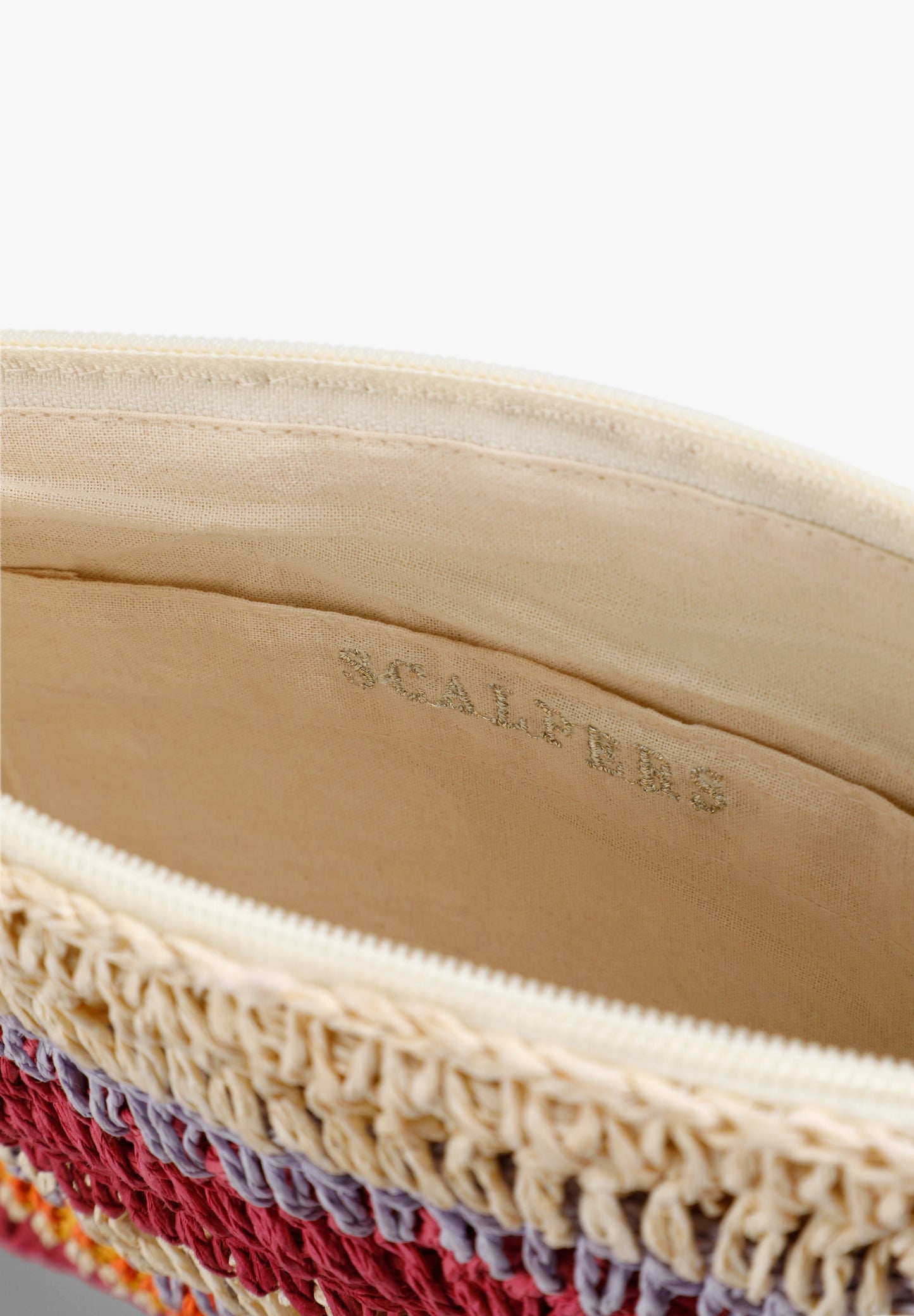 ZWEIFARBIGE BUCKET-BAG RAPHIA