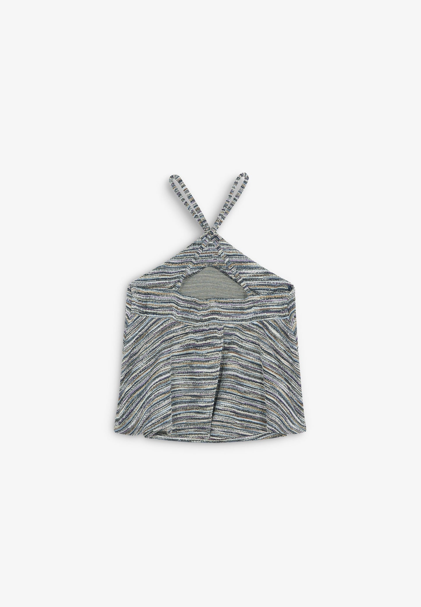 RUSTIKALES NECKHOLDER-TOP MIT LUREX