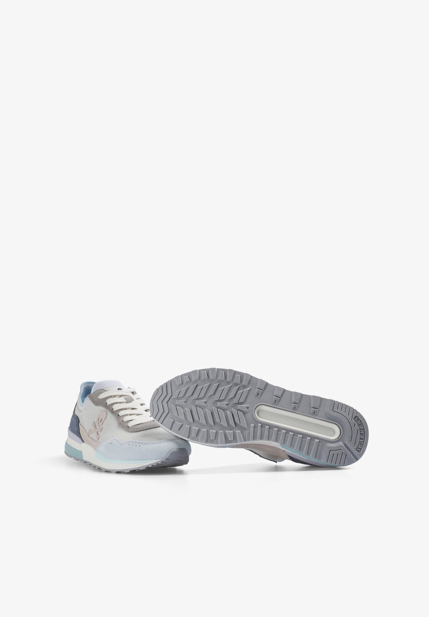 DREIFARBIGE SNEAKER AUS WILDLEDER