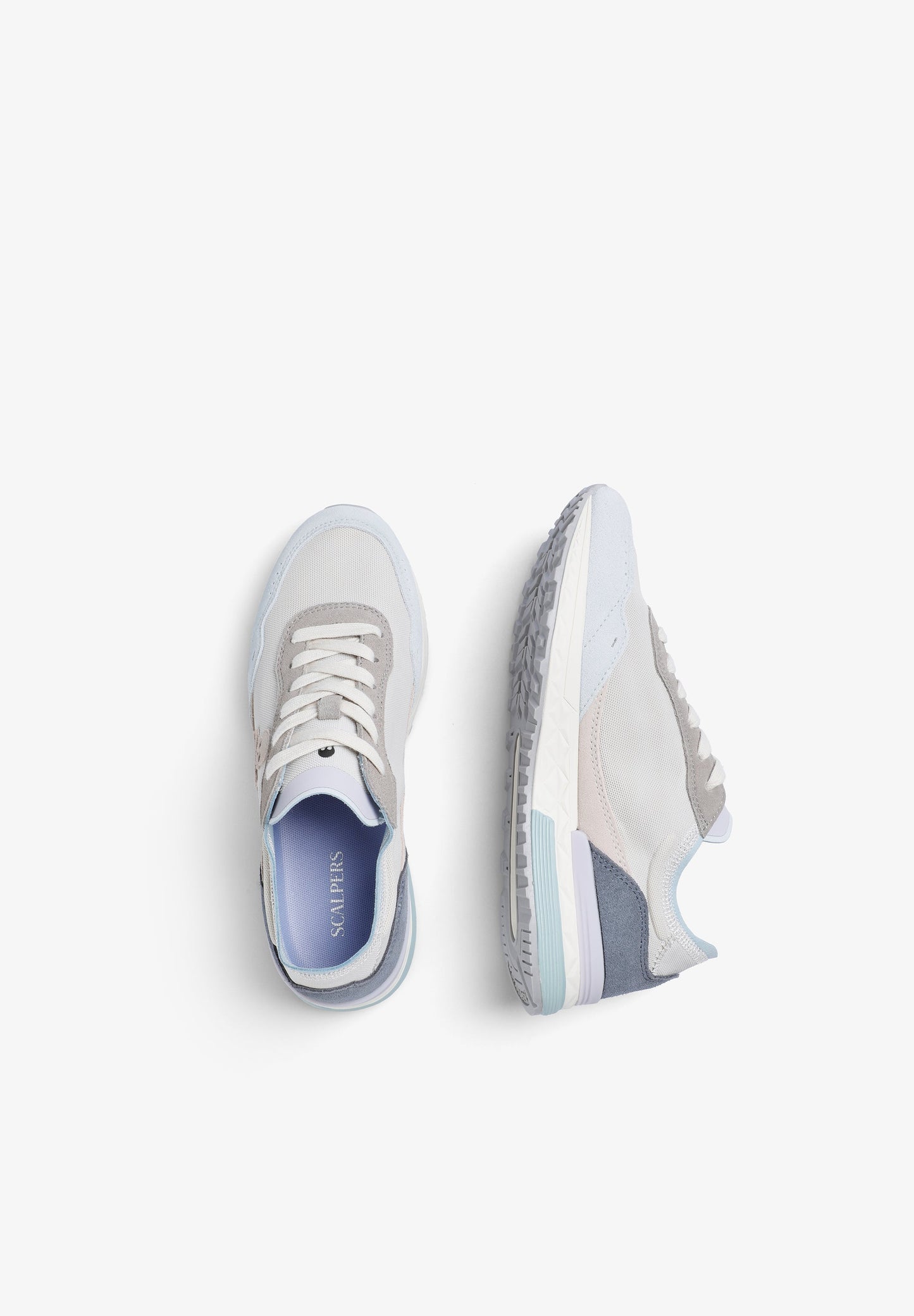 DREIFARBIGE SNEAKER AUS WILDLEDER