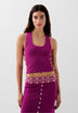 TRICOT TOP MET SCHELPDETAILS