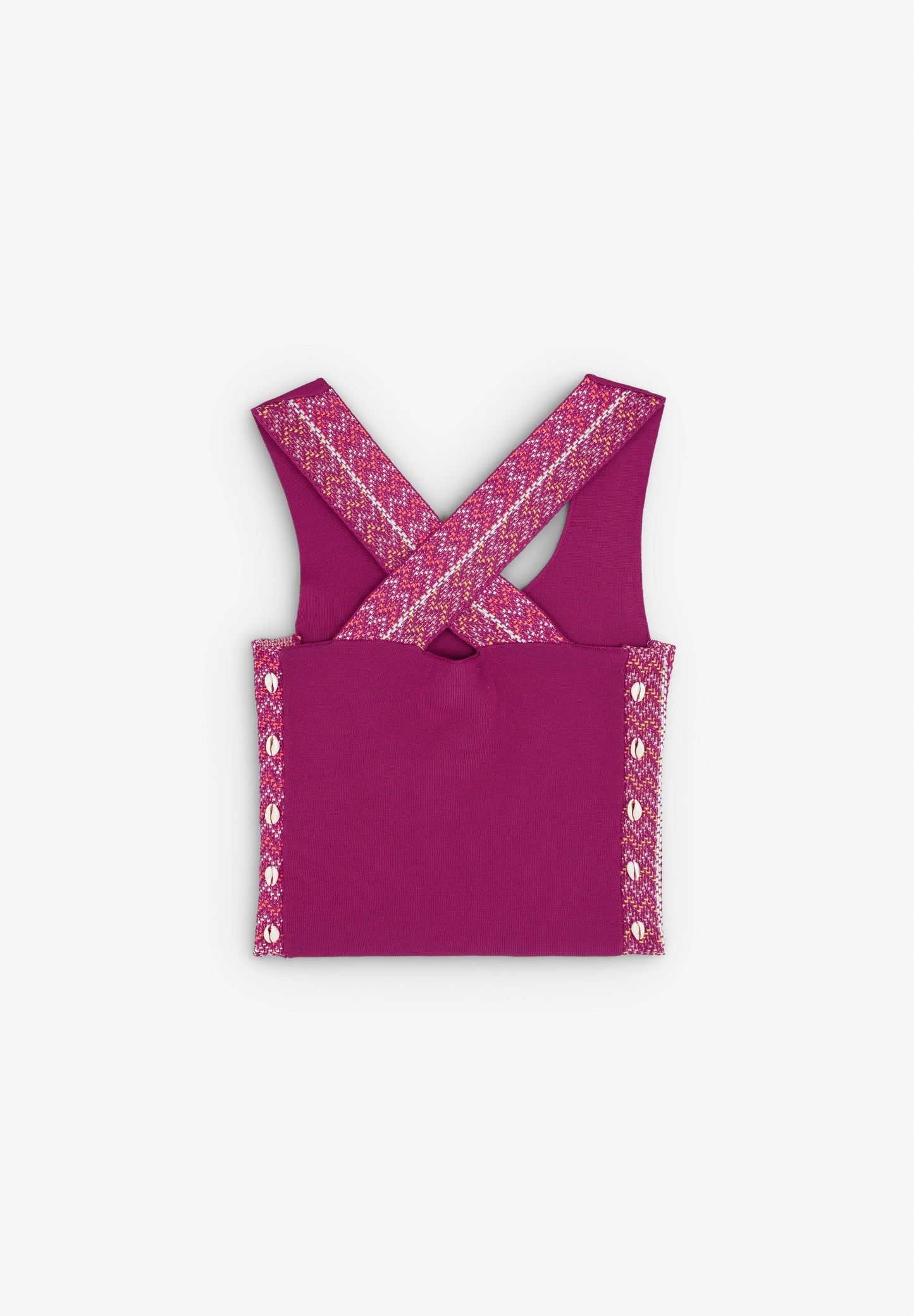 TRICOT TOP MET SCHELPDETAILS