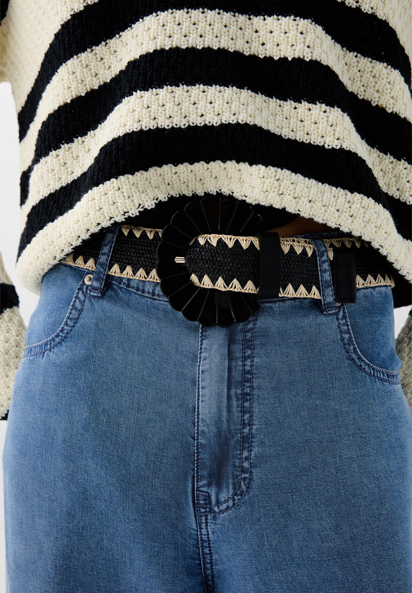 HÄKEL-PULLOVER MIT STREIFEN
