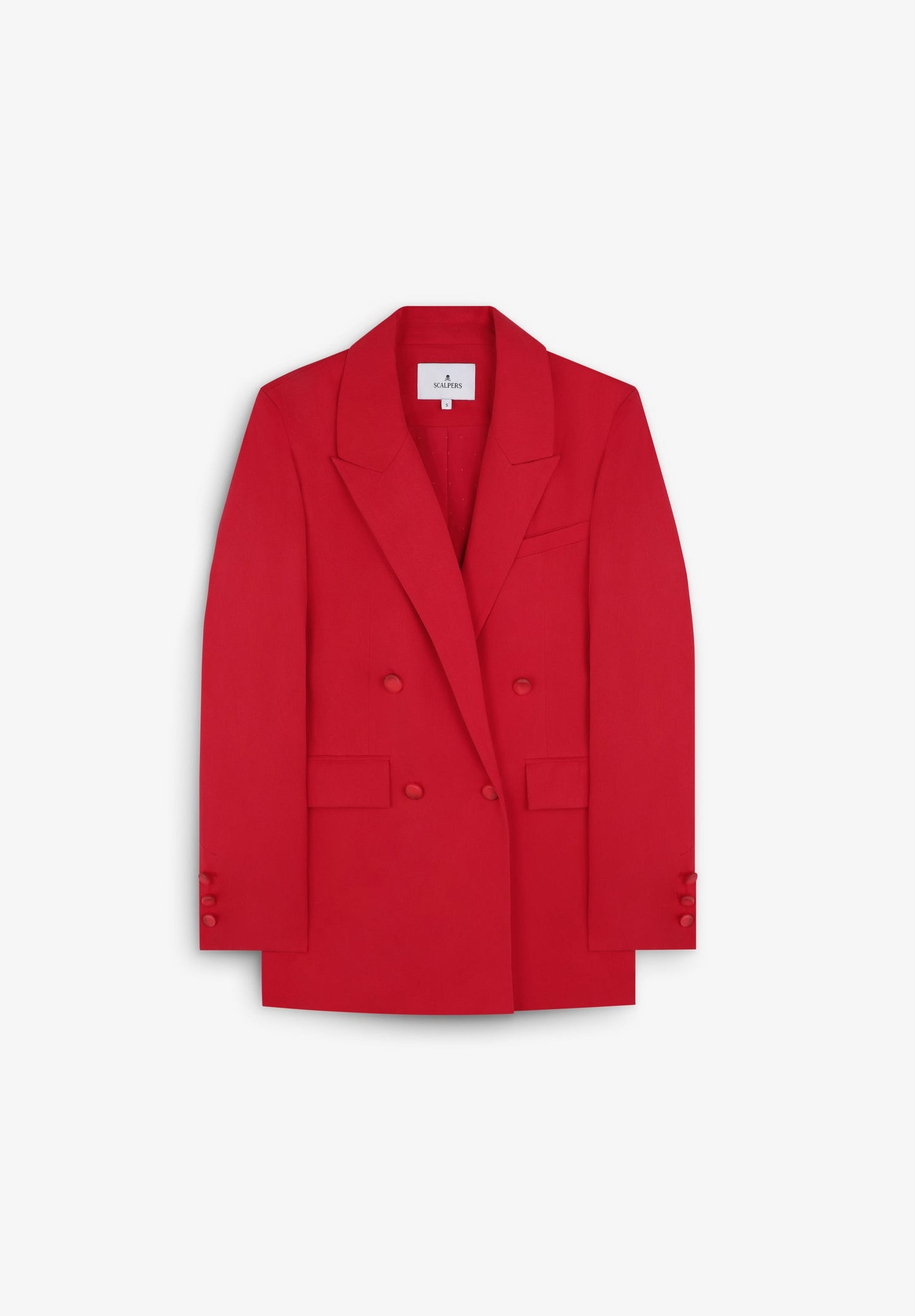 DOBBELREIHIGER BLAZER IN FLIESSENDEM GEWEBE