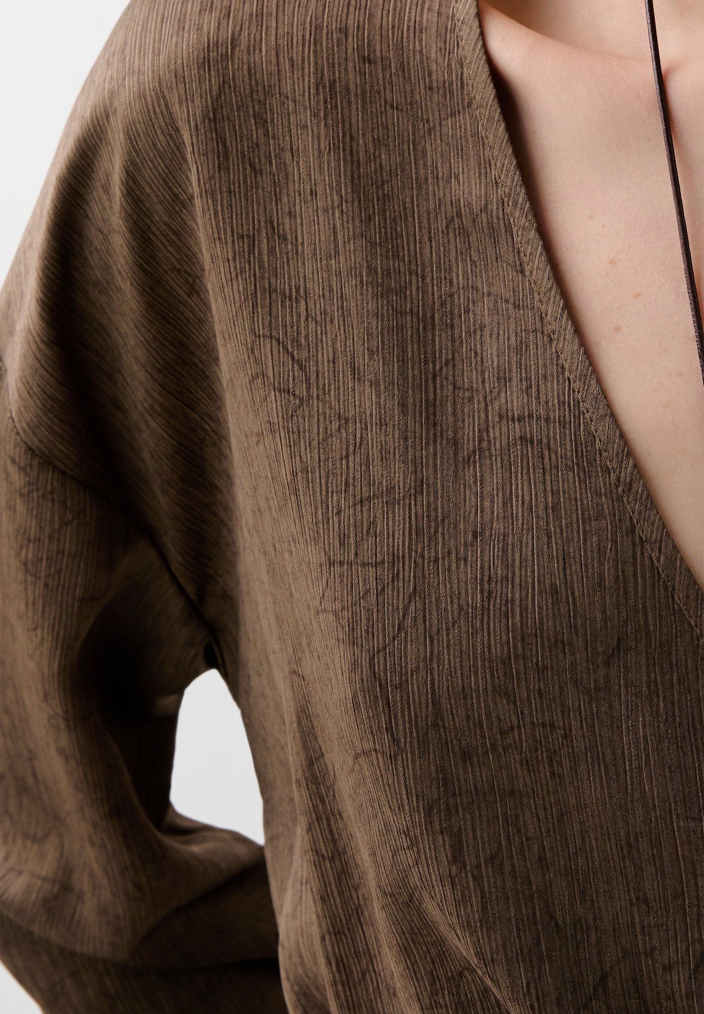 ASYMMETRISCHER KAFTAN MIT KORDELZUG