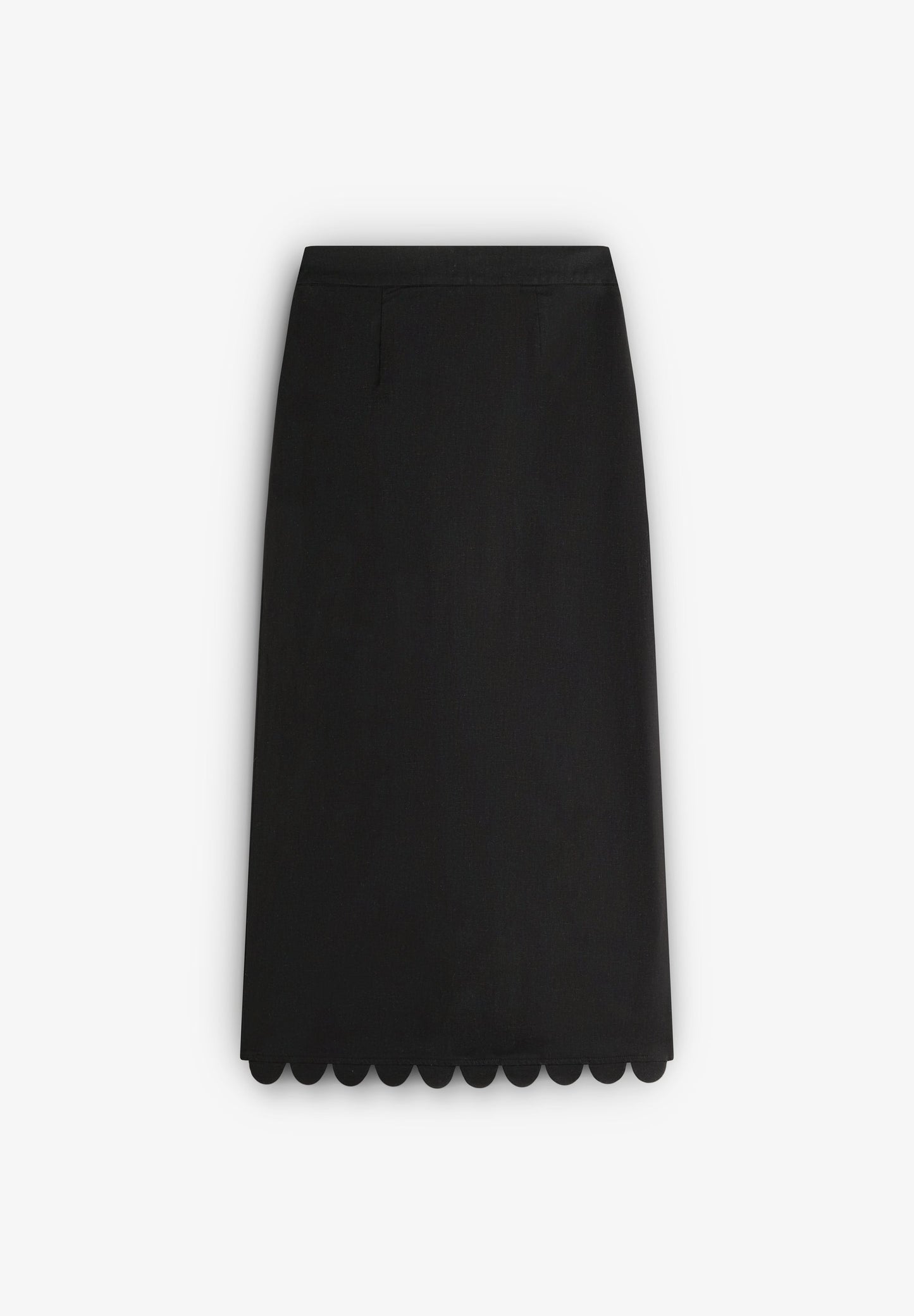 SCLINEN PLAIN MIDI SKIRT