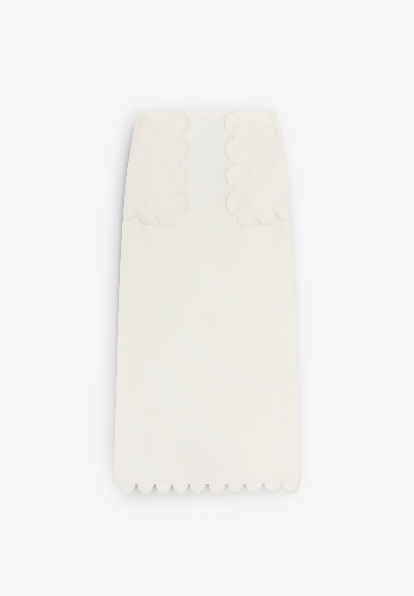 SCLINEN PLAIN MIDI SKIRT