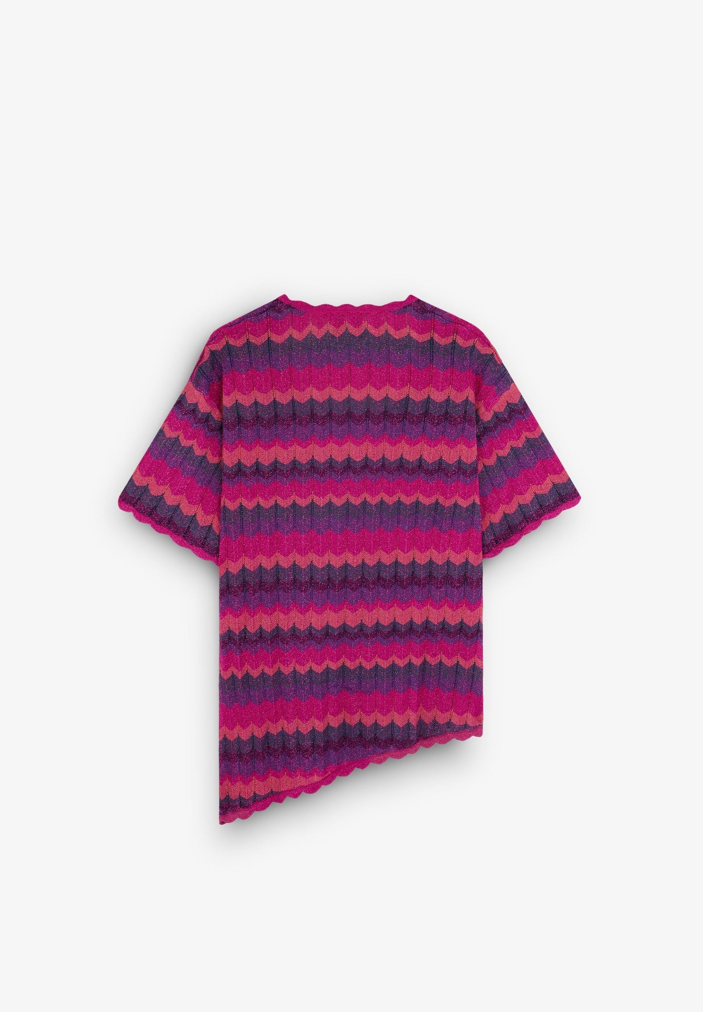 STRICKPULLOVER AUS LUREX MIT LOCHMUSTER