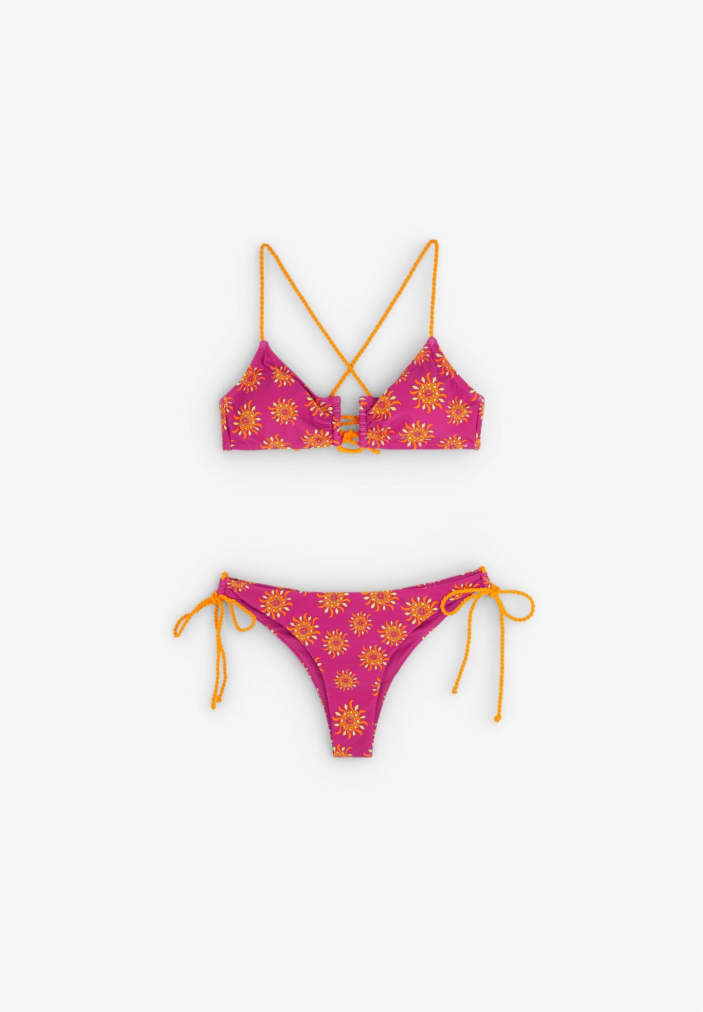 BIKINI MIT FARBLICH ABGESETZTEN SONNEN