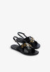 SANDALEN AUS 100% METALLIC-LEDER
